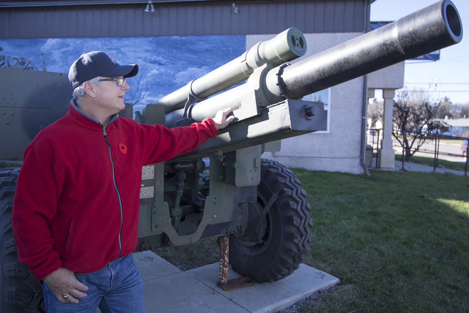 PROUD MOMENT - Arnie MacAskill has worked for nearly six years to bring this C1 105mm Howizter gun to stand as a memorial monument in front of the Royal Canadian Legion