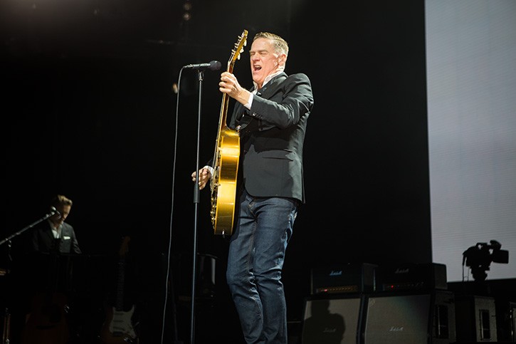 ROCK STAR - Bryan Adams performed to a packed house at the ENMAX Centrium in Red Deer on Tuesday. The Canadian superstar was in town as part of his GET UP Tour promoting his new album.