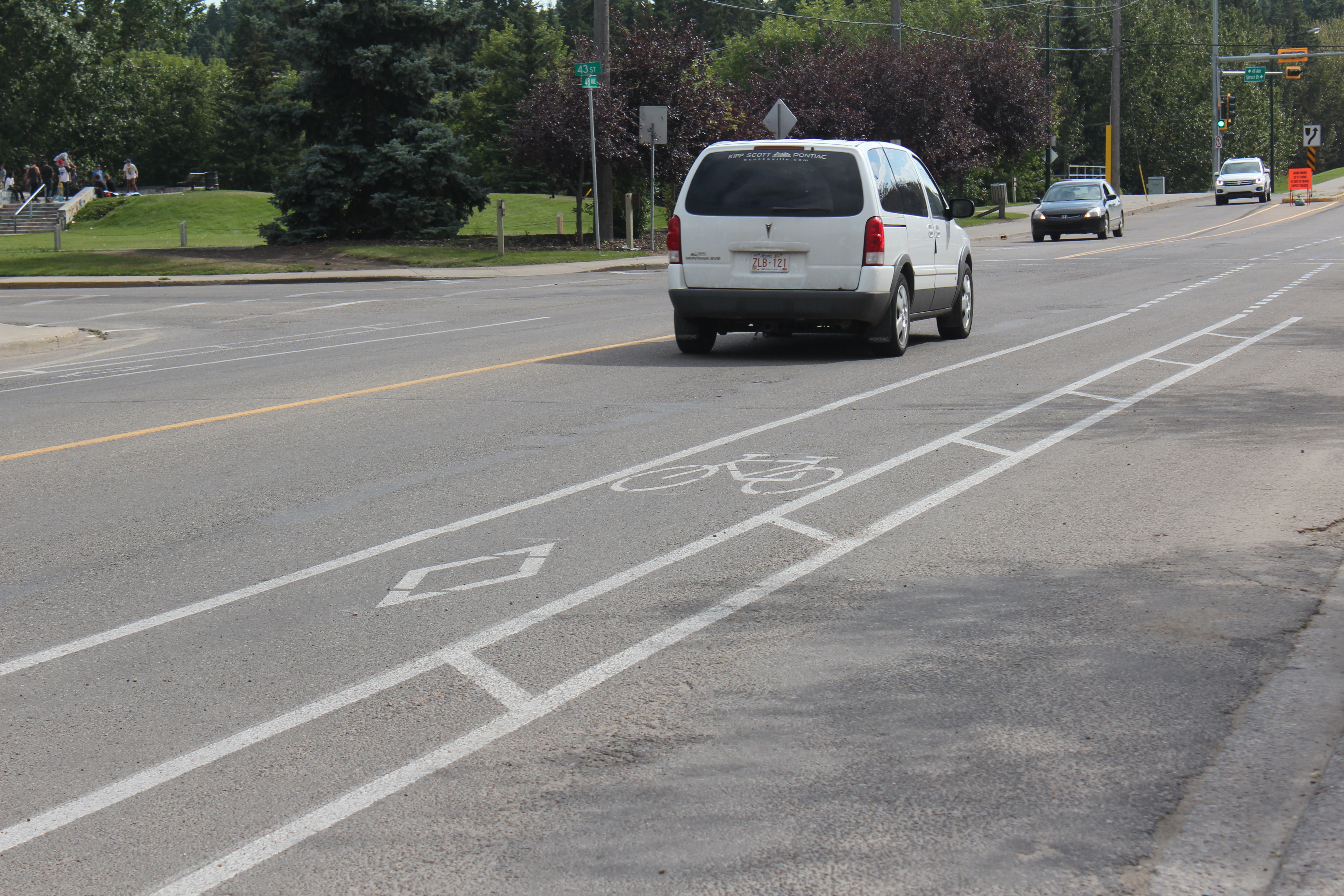 NEW ROUTES - Local drivers continue to adjust to newly-installed bike lanes throughout the City.