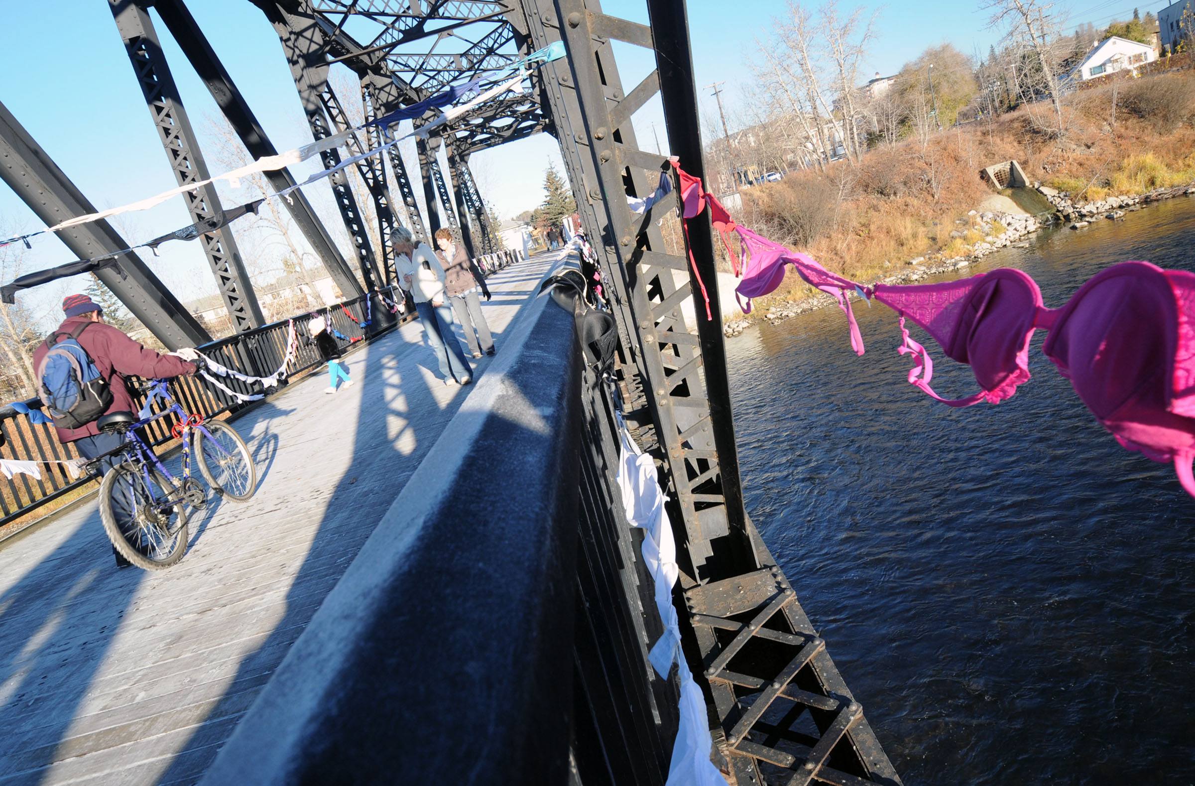 NEW DECORATIONS- In connection with the Bras Across the River campaign