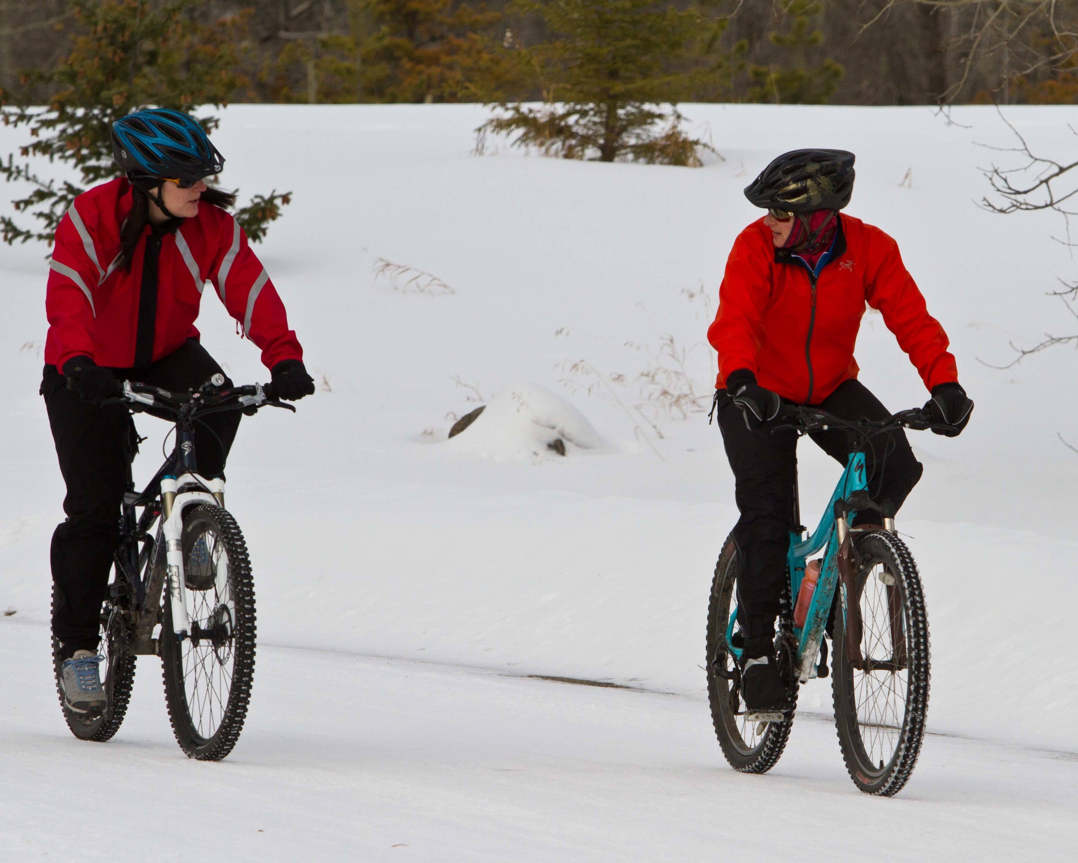 WORTHY CAUSE-- Sue McClure and Colleen McNab of Red Deer are gearing up to take part in the Enbridge Ride to Conquer Cancer