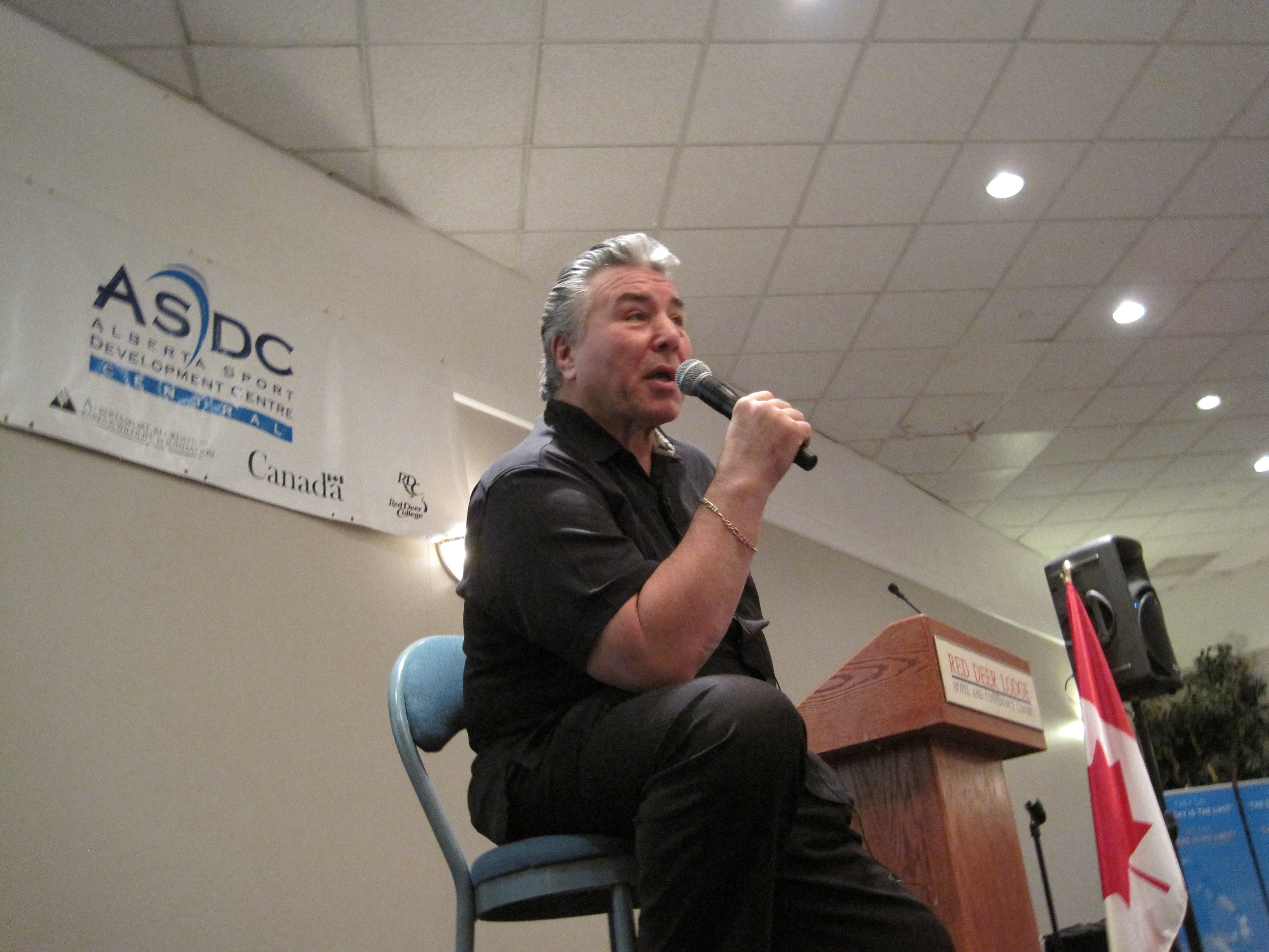 ENGAGING-George Chuvalo thrilled Red Deerians last week with his humour and honesty on life inside and outside the ring.