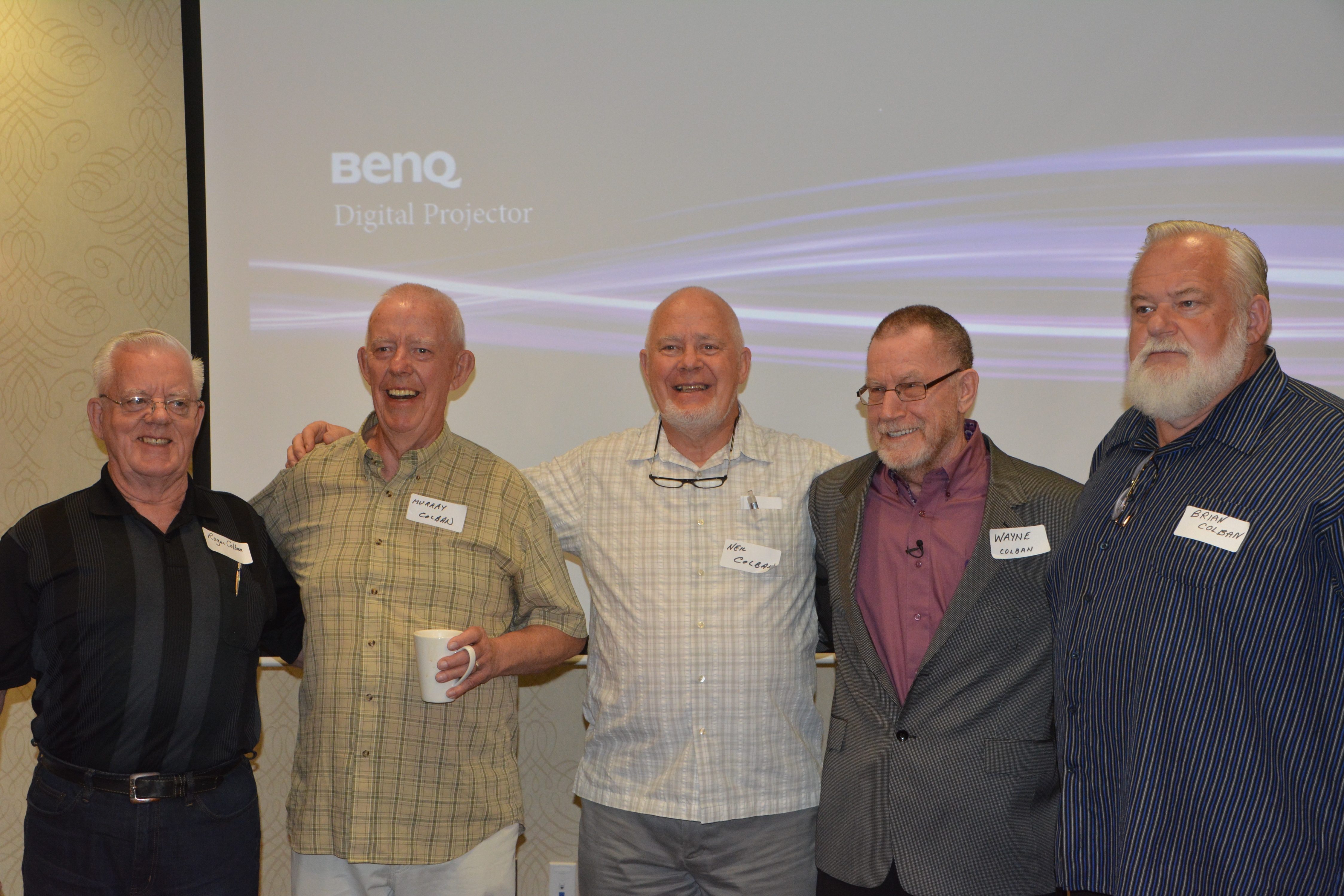 REUNION – Former Red Deer resident Wayne Colban (fourth from left)