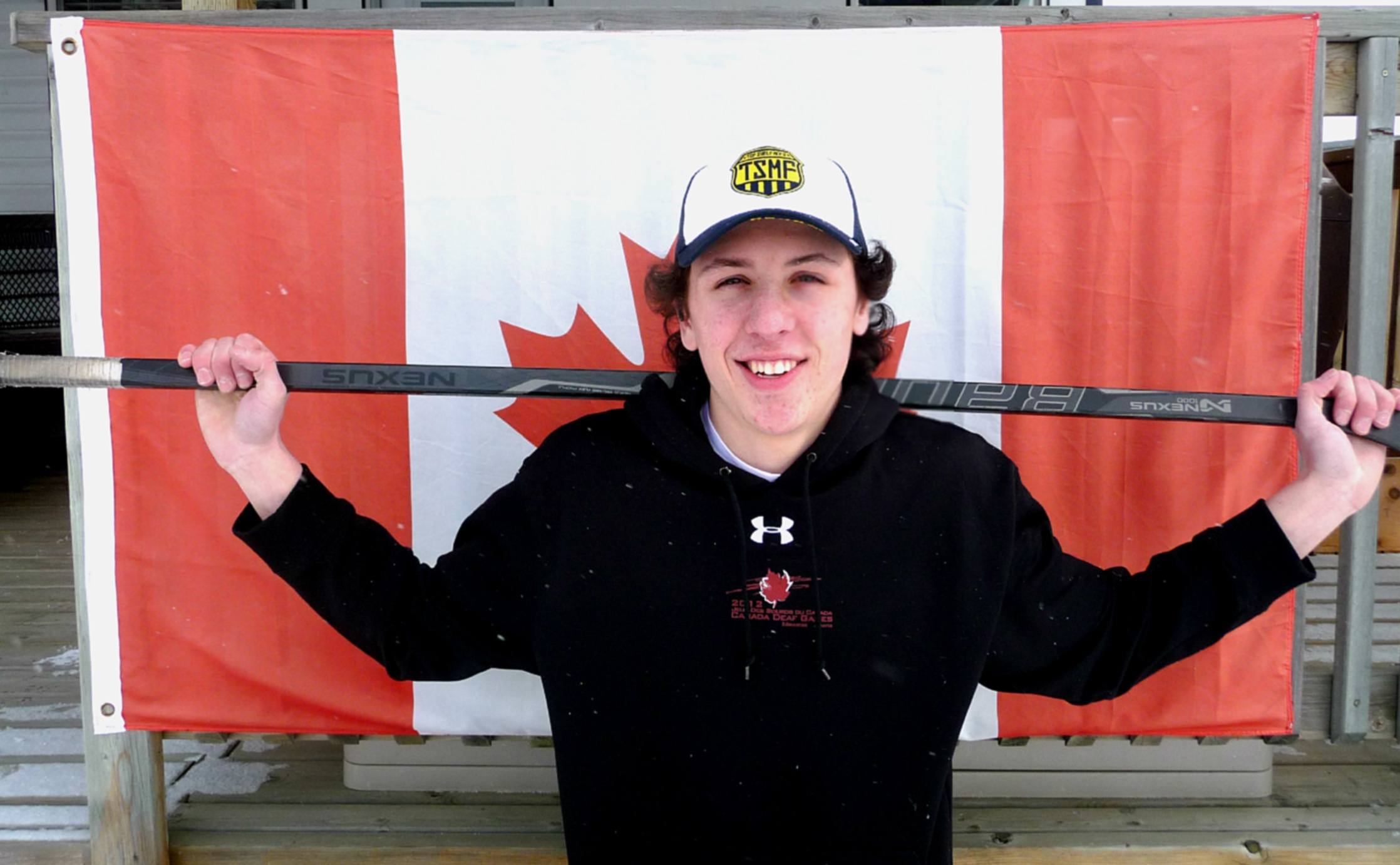 OPPORTUNITY: Cole Laing of Blackfalds is on his way to Finland to play for Team Canada in the World Deaf Ice Hockey Championships.