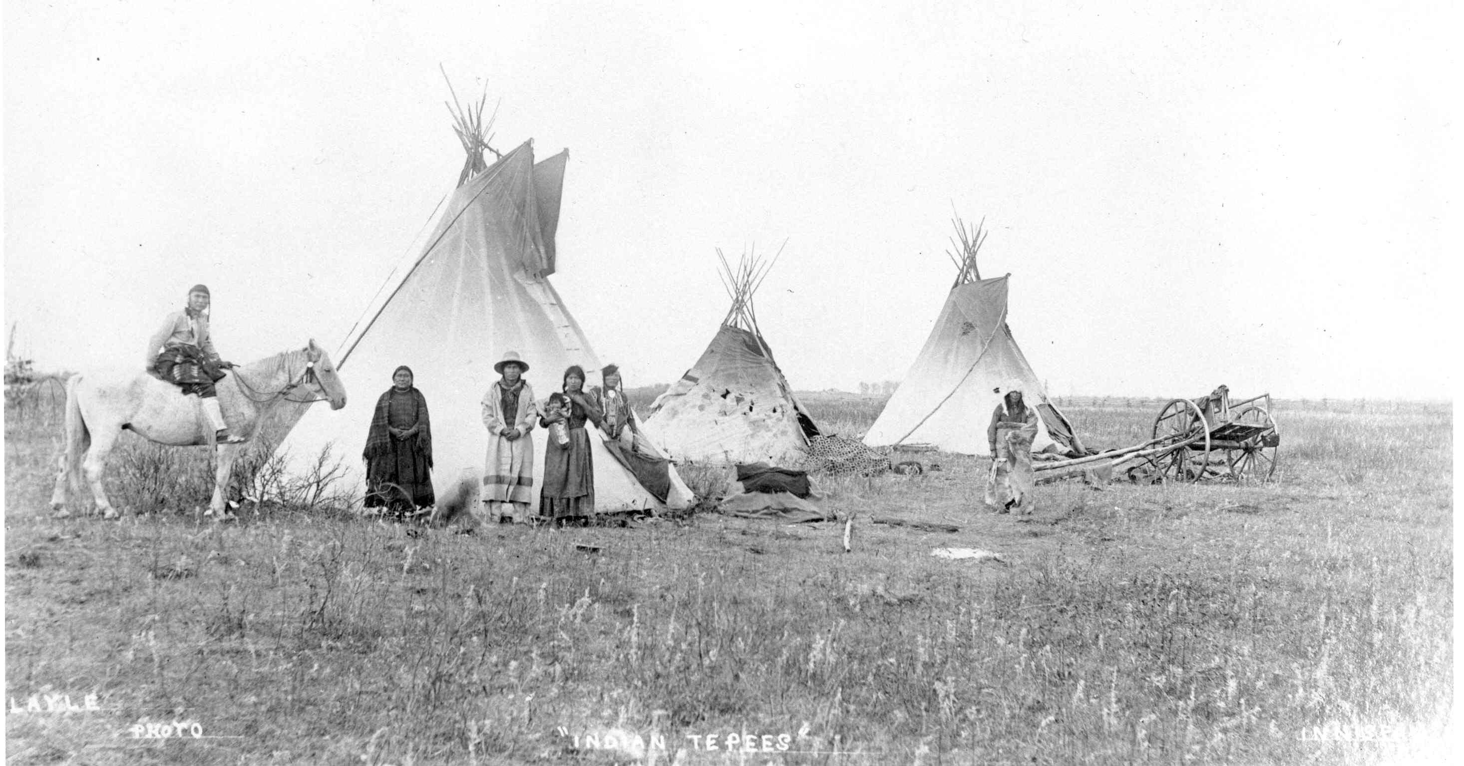 MARKING MILESTONES - Pictured here is a Cree First Nations encampment