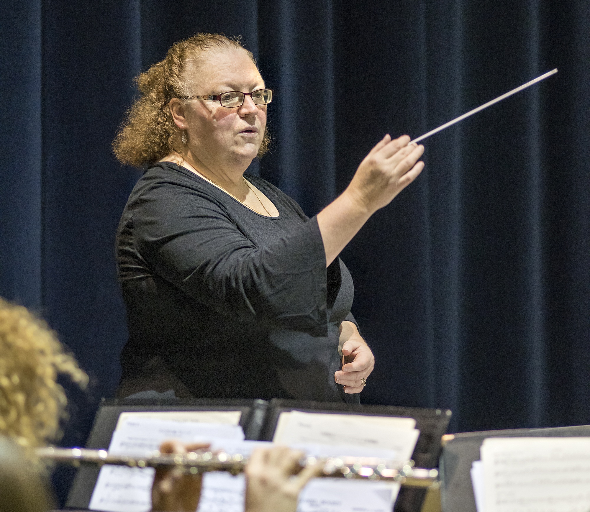 NEW LEADER - Dr. Karen Gustafson has been named the new conductor of the Symphonic Winds concert band.