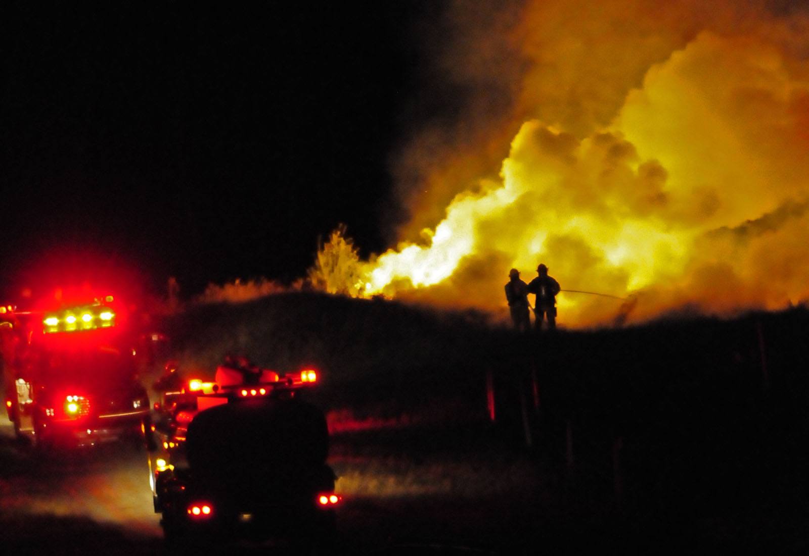 Spruce View fire services crews responded to a call around 11 p.m. Saturday night to a grass fire just west of Markerville in a farmers field. The fire was quickly put out and was said to be a controlled burn that got out of hand.  In order to start a controlled burn first a permit is required.