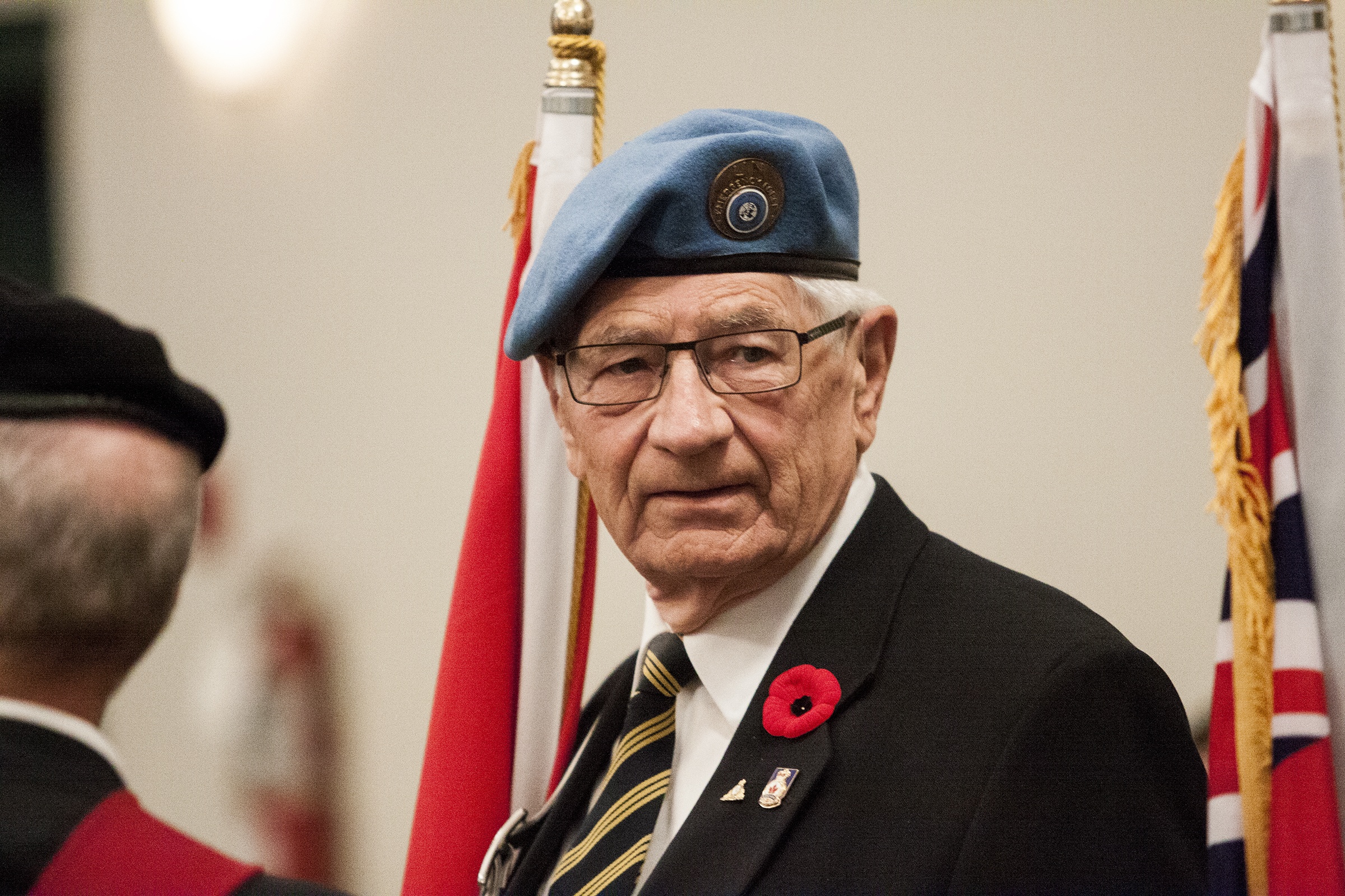 HONOUR - Members of the Royal Canadian Legion Branch #212 lead in the honour guard at Veterans Voices Flags of Remembrance on Nov. 19th.