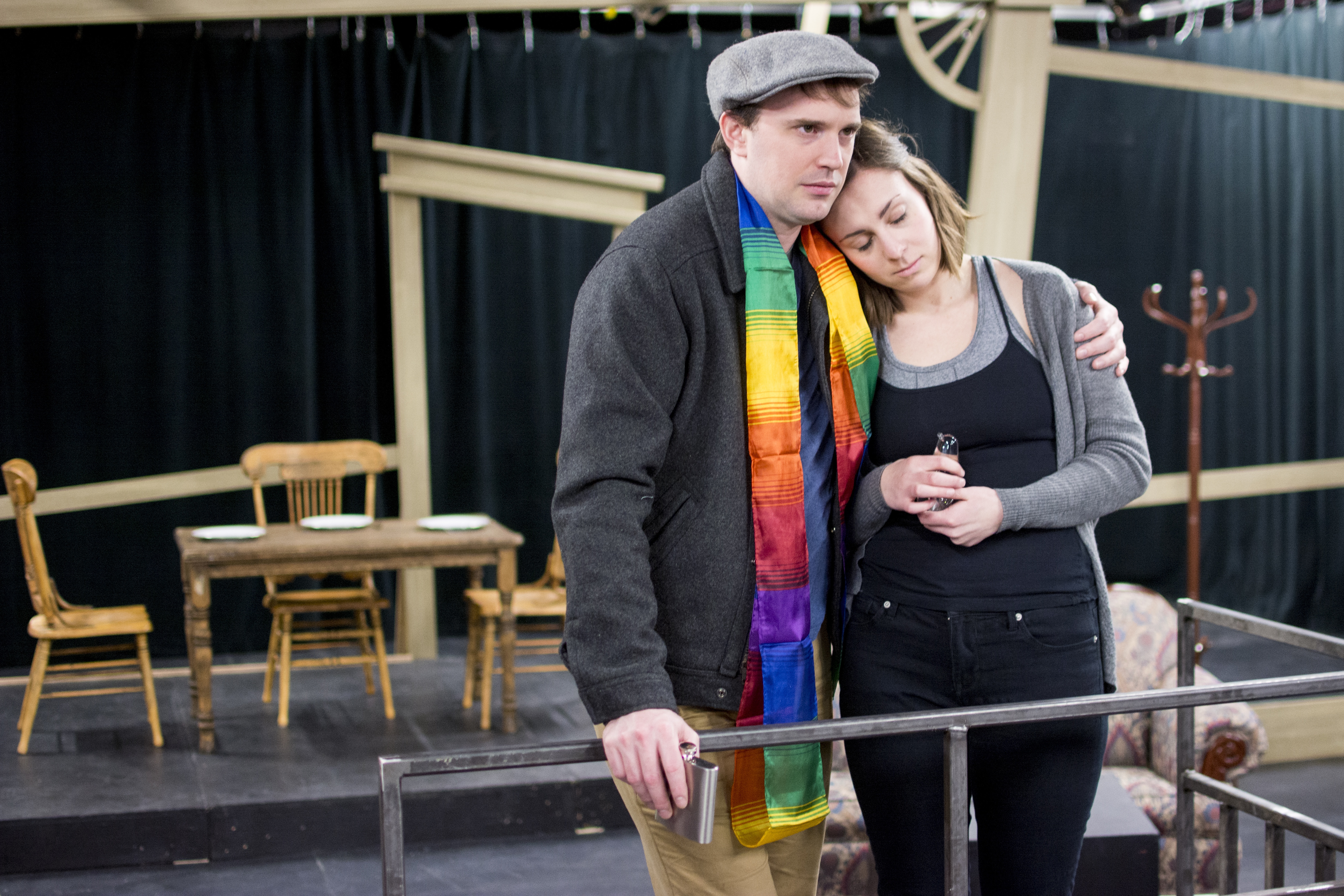 CLASSIC – Ignition Theatre opens their latest production The Glass Menagerie March 12th at the Scott Block Theatre. Pictured here are Sebastian Kroon as Tom Wingfield and Kirstie Gallant as Laura Wingfield during a recent rehearsal.