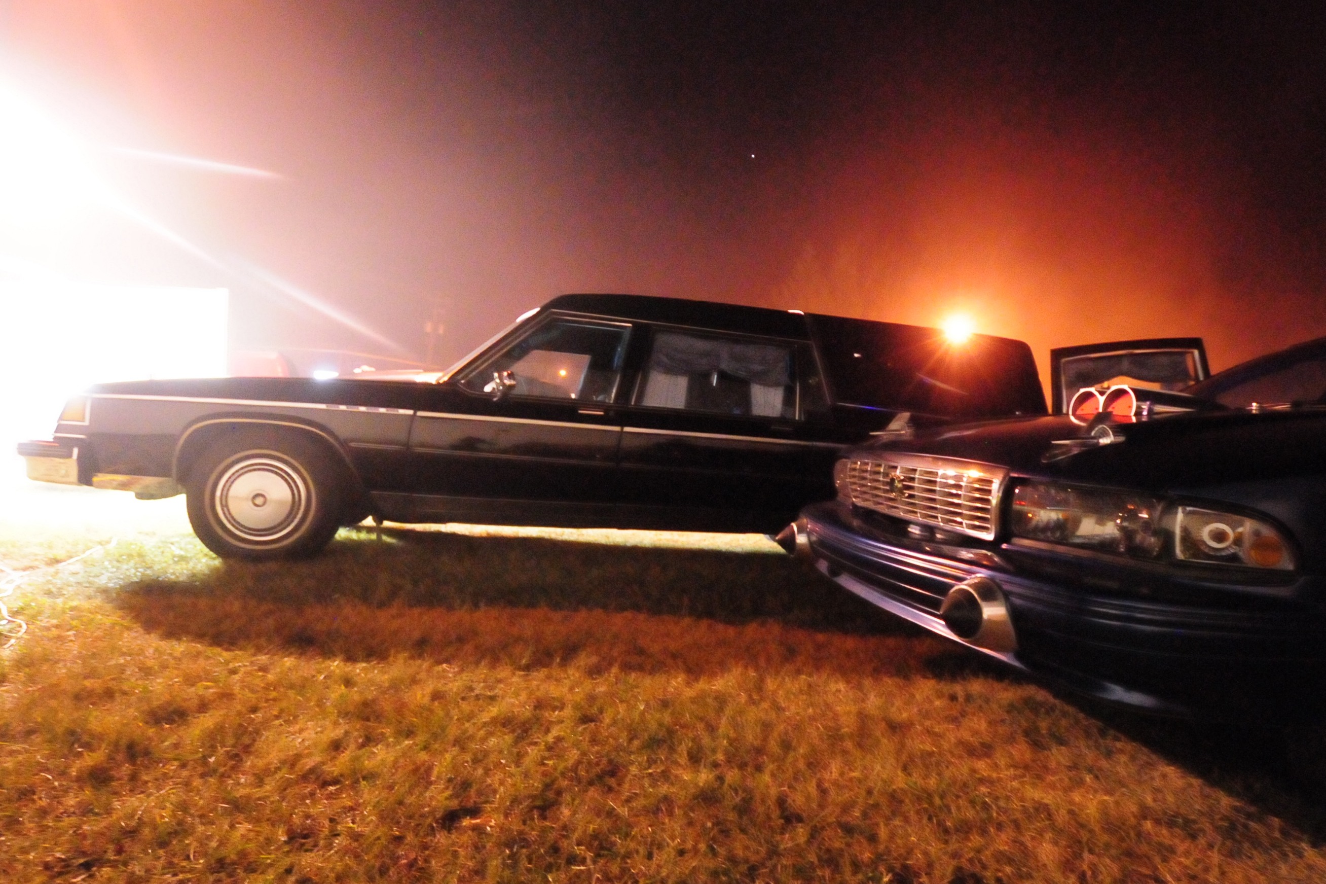 HALLOWEEN RIDES- A parade of hearse took place at the Zed 99 haunted house recently in support of the Boys and Girls Club of Red Deer.