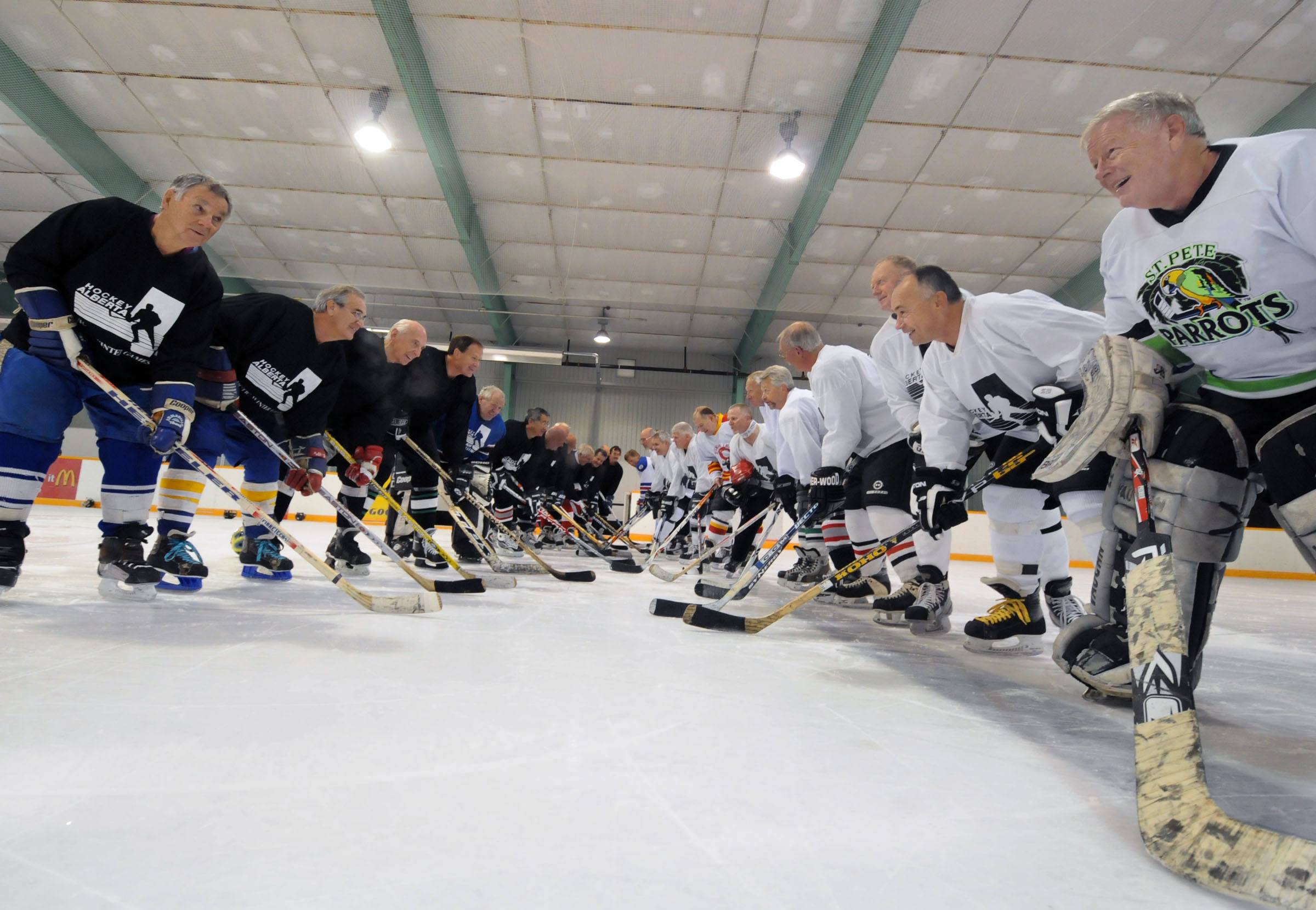 STILL YOUNG- Members of the Red Deer Masters Hockey Association (RDMHA) include men aged 55 and over who still have what it takes to play Canada’s favourite game.