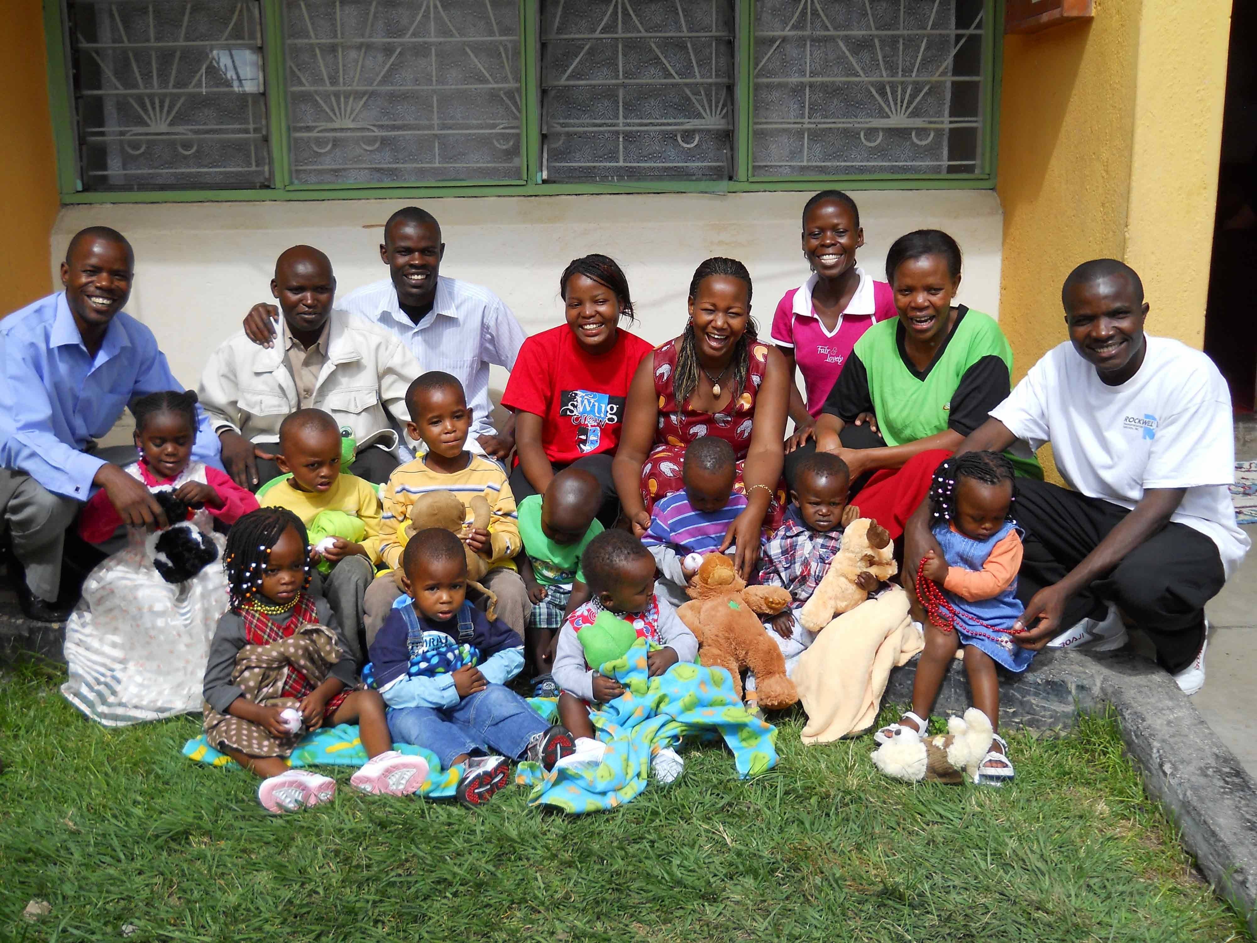 SAFE AT LAST- Pictured here are children and workers at the Home of Hope Kenya Dream Centre. The facility was spearheaded through Red Deer’s Word of Life Centre earlier this year in an effort to rescue abandoned children in the poverty-wracked region.