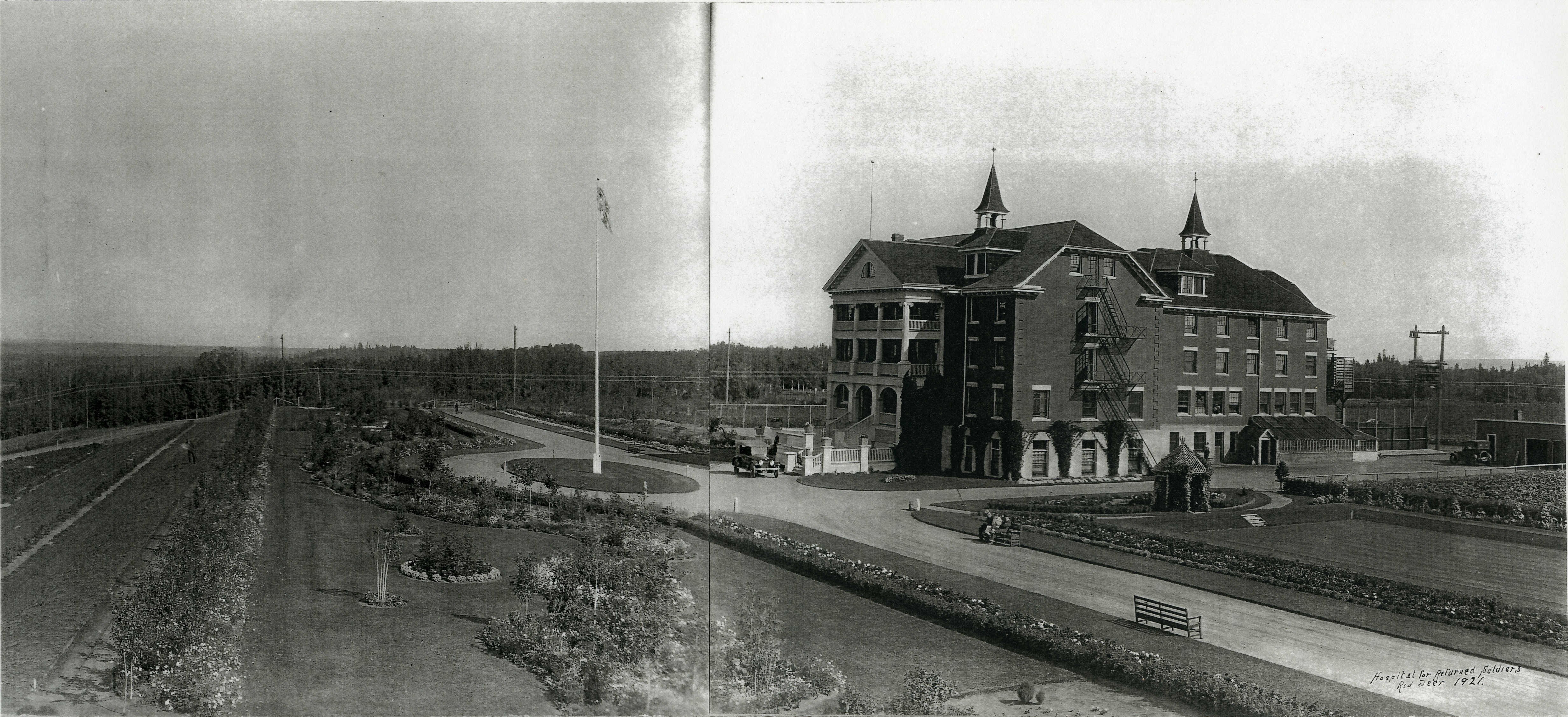 PLACE OF HEALING - The Red Deer Soldiers Sanitorium (Hospital) for the treatment and care of shell-shocked veterans of the First World War