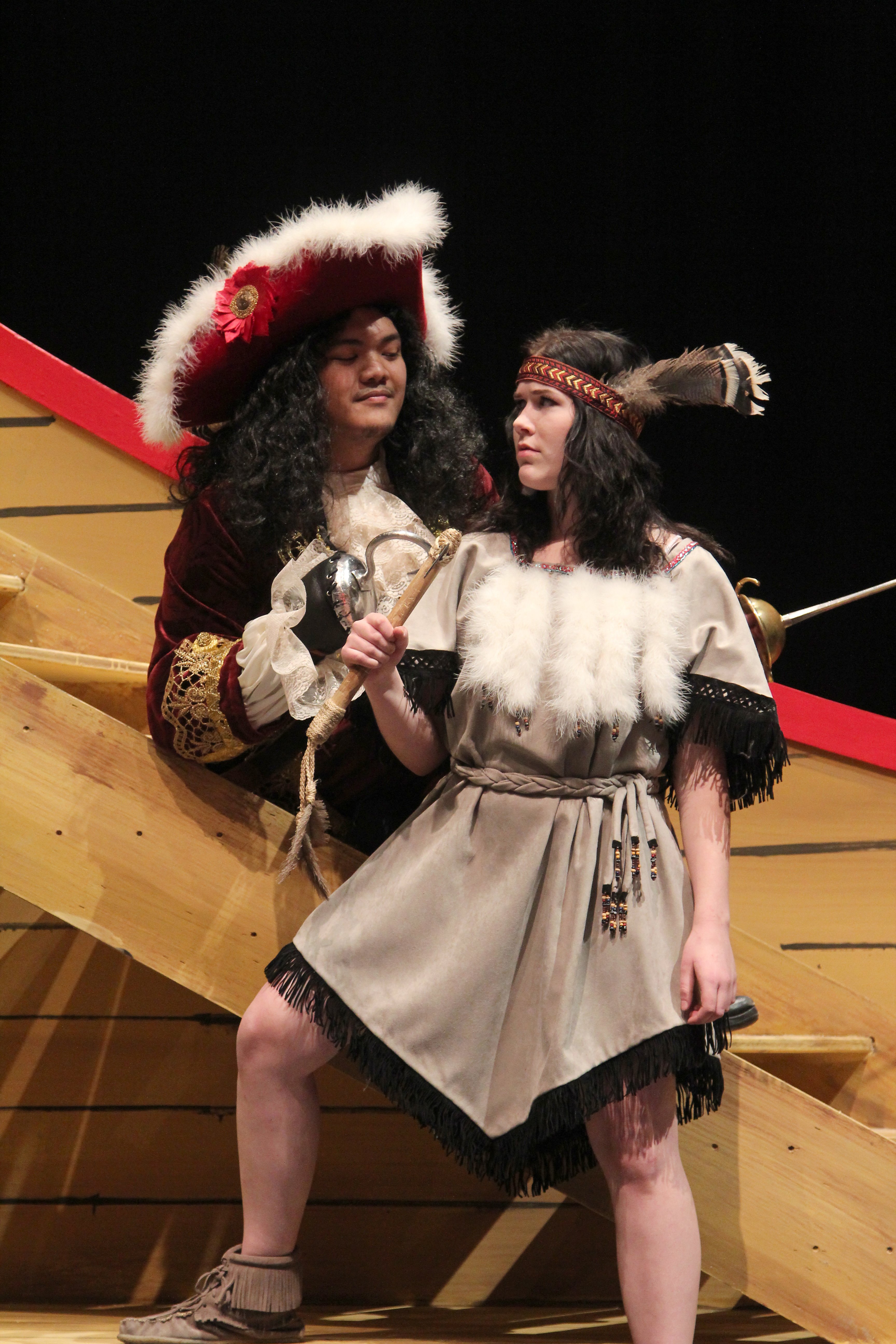 TIMELESS TALE – Glenndl Miguel and Cassy Johnston prepare for their upcoming roles in Red Deer College’s Peter Pan by J.M. Barrie. Performances run Nov. 22- Dec. 1.