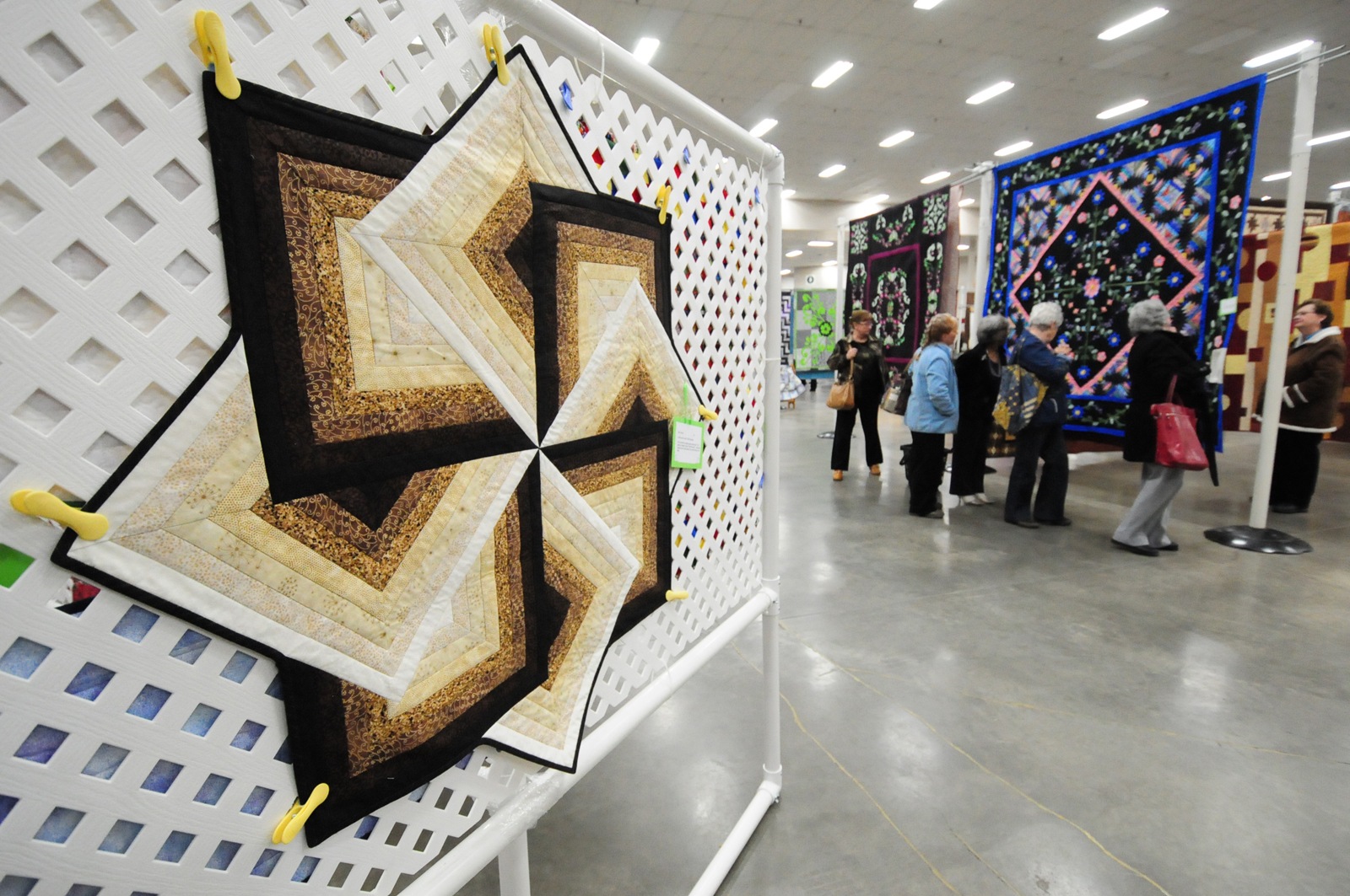 STYLISH-Many quilting enthusiasts brought their creations to a quilt show this past weekend at the Westerner where they were judged and presented ribbons for their work.