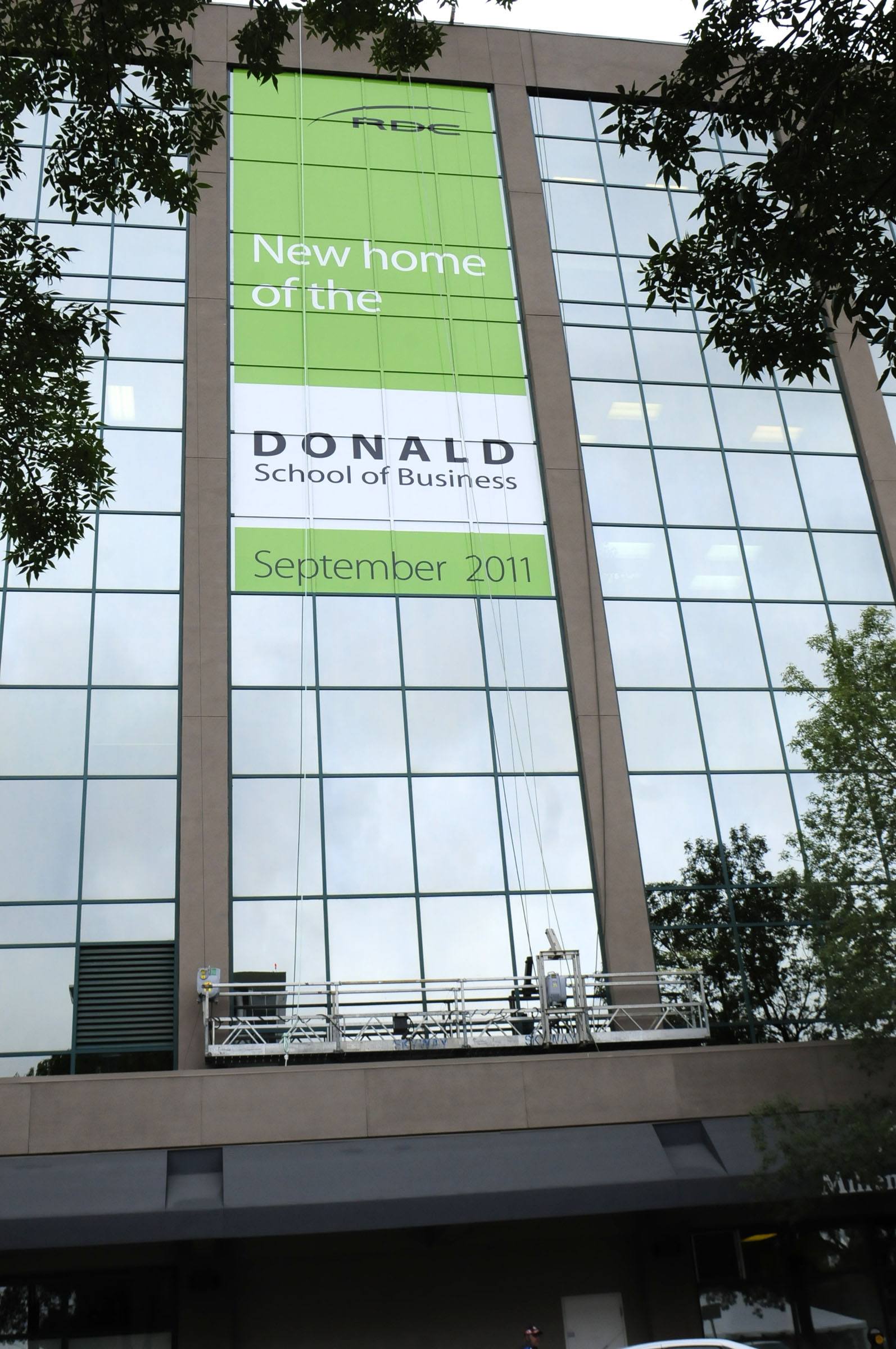 BIG NEWS- Red Deer College officials announced the move of the Donald School of Business fro the main campus to the Millennium Centre downtown during a formal announcement Tuesday.