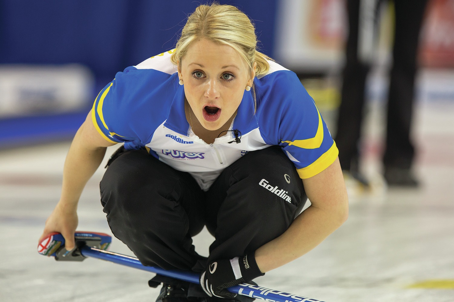 STRATEGY - Alberta second Jocelyn Peterman in the championship game at the 2016 Scotties Tournament of Hearts. The Red Deer native continues to hone her skills on the world stage.