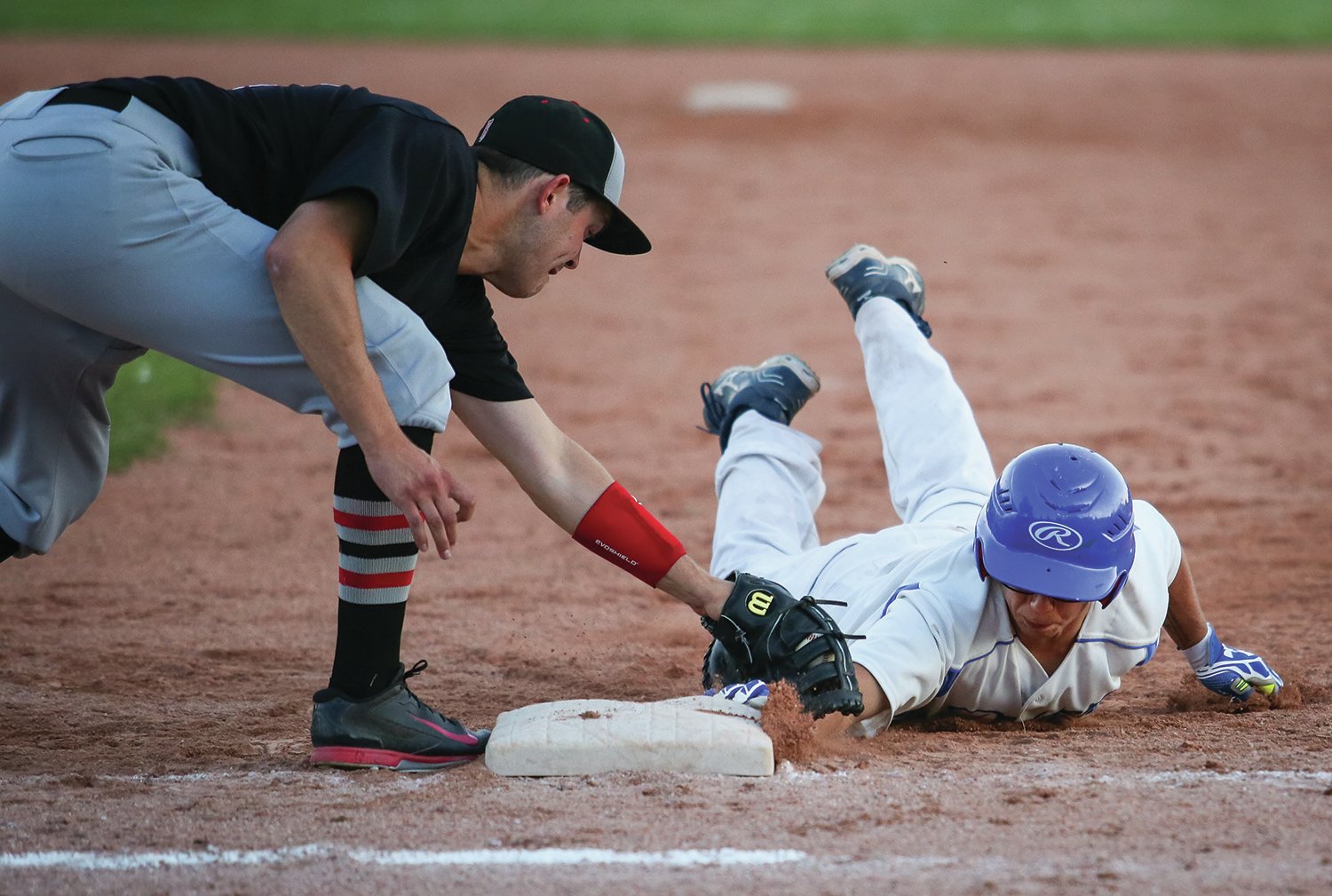 BIG WIN - The Red Deer Razorbacks scored an important 9-8 victory in extra innings over the Lacombe Dodgers in Parkland Baseball League regular season action at Great Chief Park last Friday. The win means the Razorbacks will head into the PBL final tournament in Lacombe this weekend in second place overall.