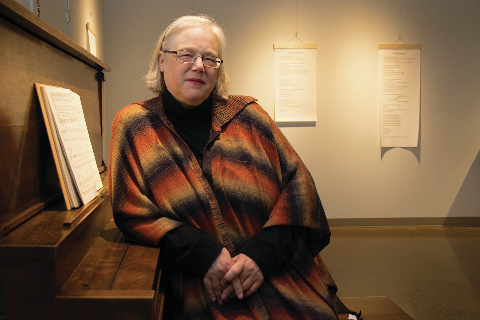 THOUGHTFUL EXHIBIT - Glynis Wilson-Boultbee has created a series of themed poems that are currently on display at the Kerry Wood Nature Centre.