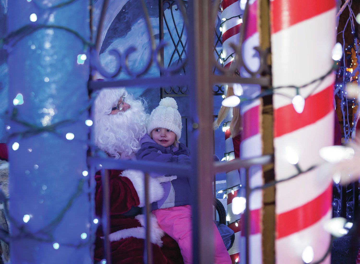 SPECIAL VISIT - Young Red Deerians got to visit with Santa during Red Deer Lights the Night at City Hall Park last weekend. The annual event was attended by thousands who turned out to see the lights display in the park be turned on for the first time this year.