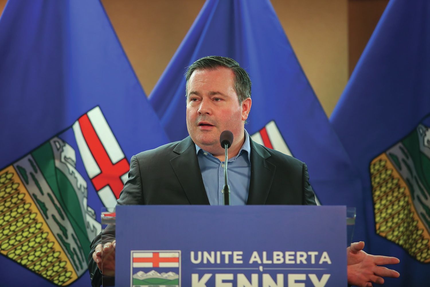 CAMPAIGN TRAIL - PC Party leadership candidate Jason Kenney spoke during a campaign stop in Red Deer last Saturday.