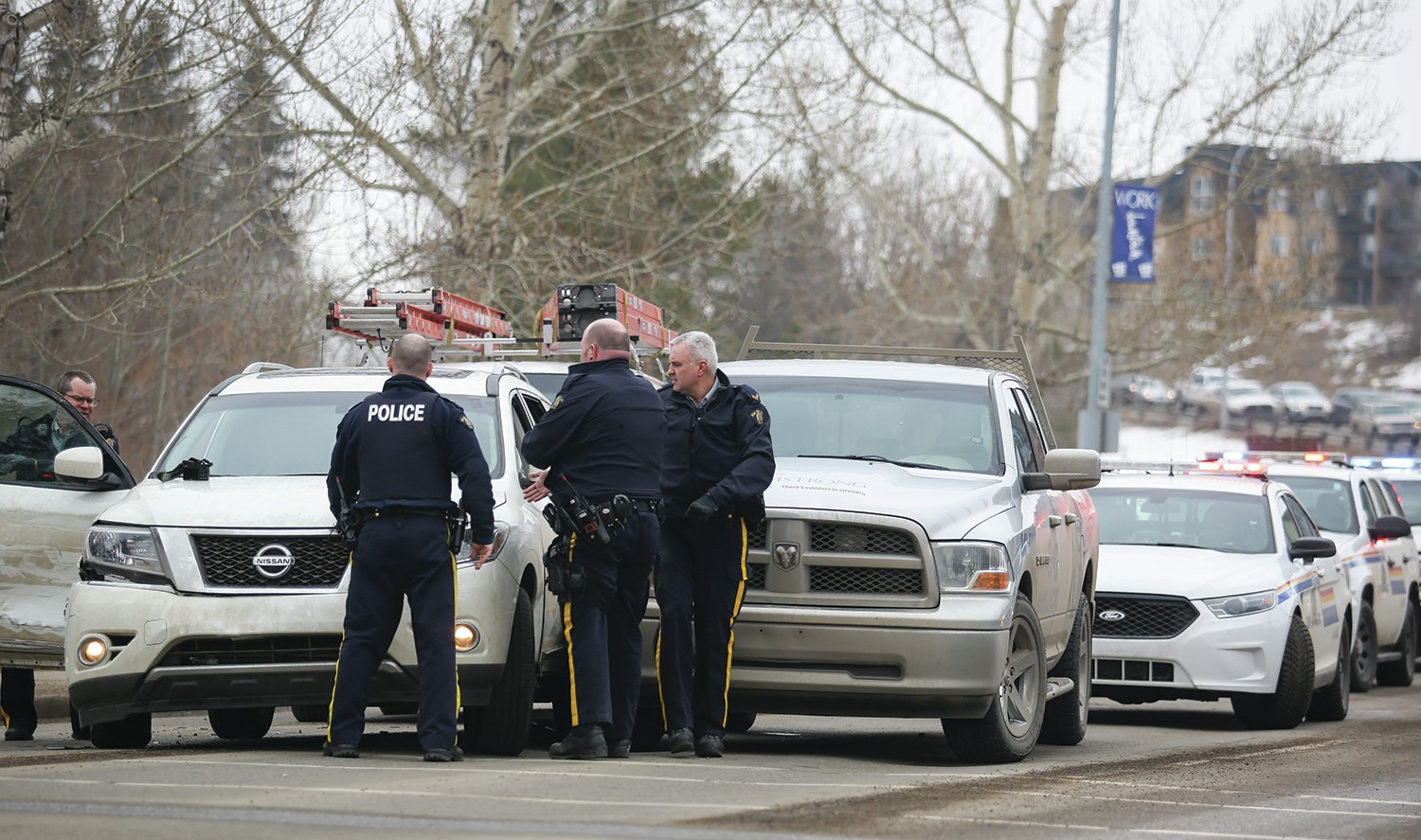 CHARGES LAID - Three people have been charged after a hit and run in downtown Red Deer Tuesday afternoon. Police continue to search for a fourth suspect.