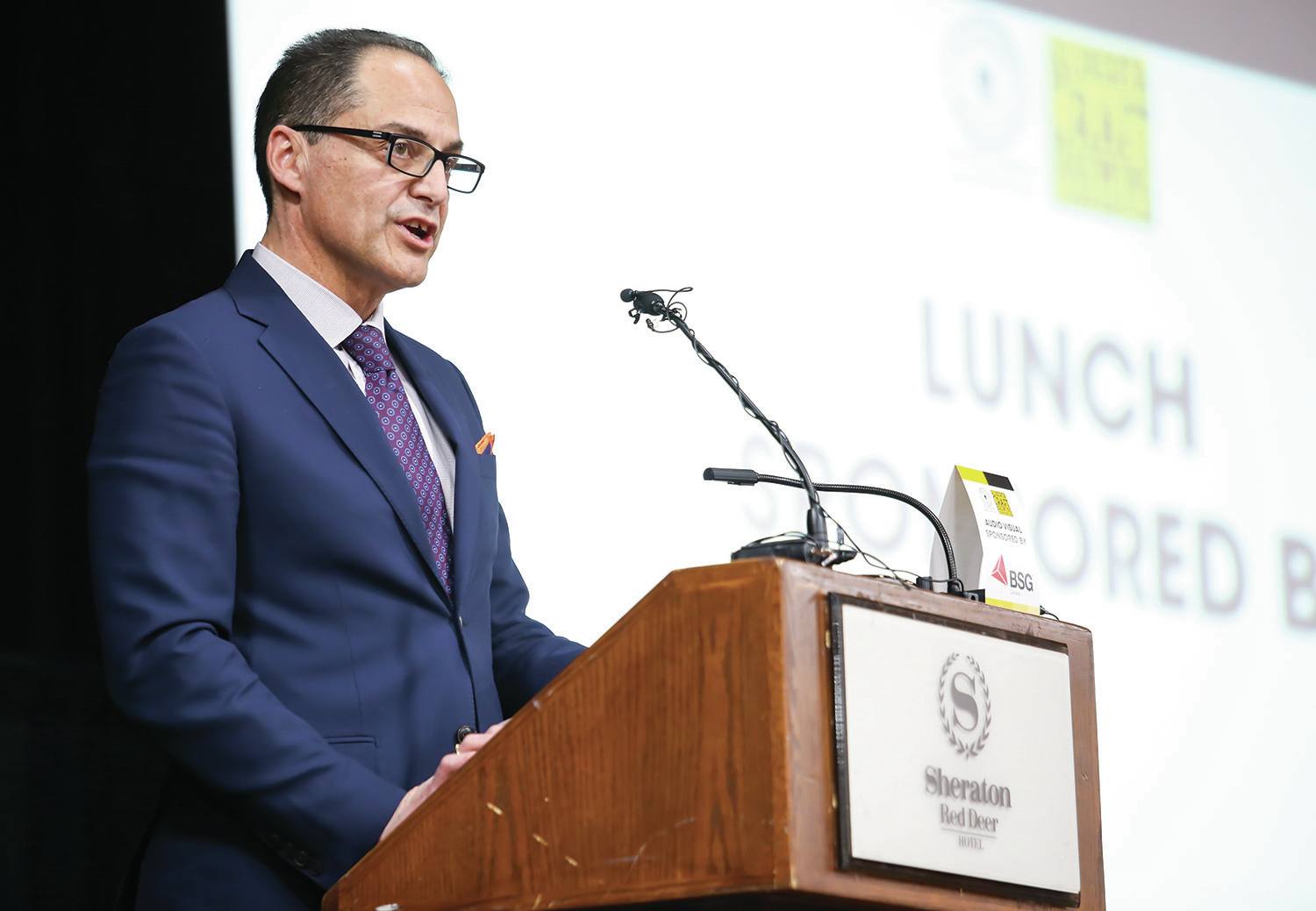 EXPANSION - Alberta Finance Minister Joe Ceci spoke at the Alberta Craft Brewers Convention in Red Deer on Wednesday. During his speech he announced an expansion of the Alberta Small Brewers Development Program.