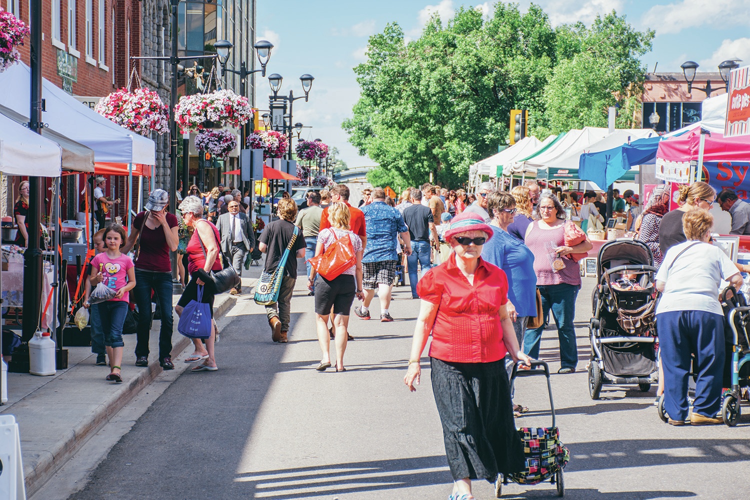 SUMMER SCENE - Little Gaetz bustles with farmers’ market goers every Wednesday at the ATB Downtown Market. The market is open every Wednesday from 4 p.m. to 7 p.m. through to just before Thanksgiving.