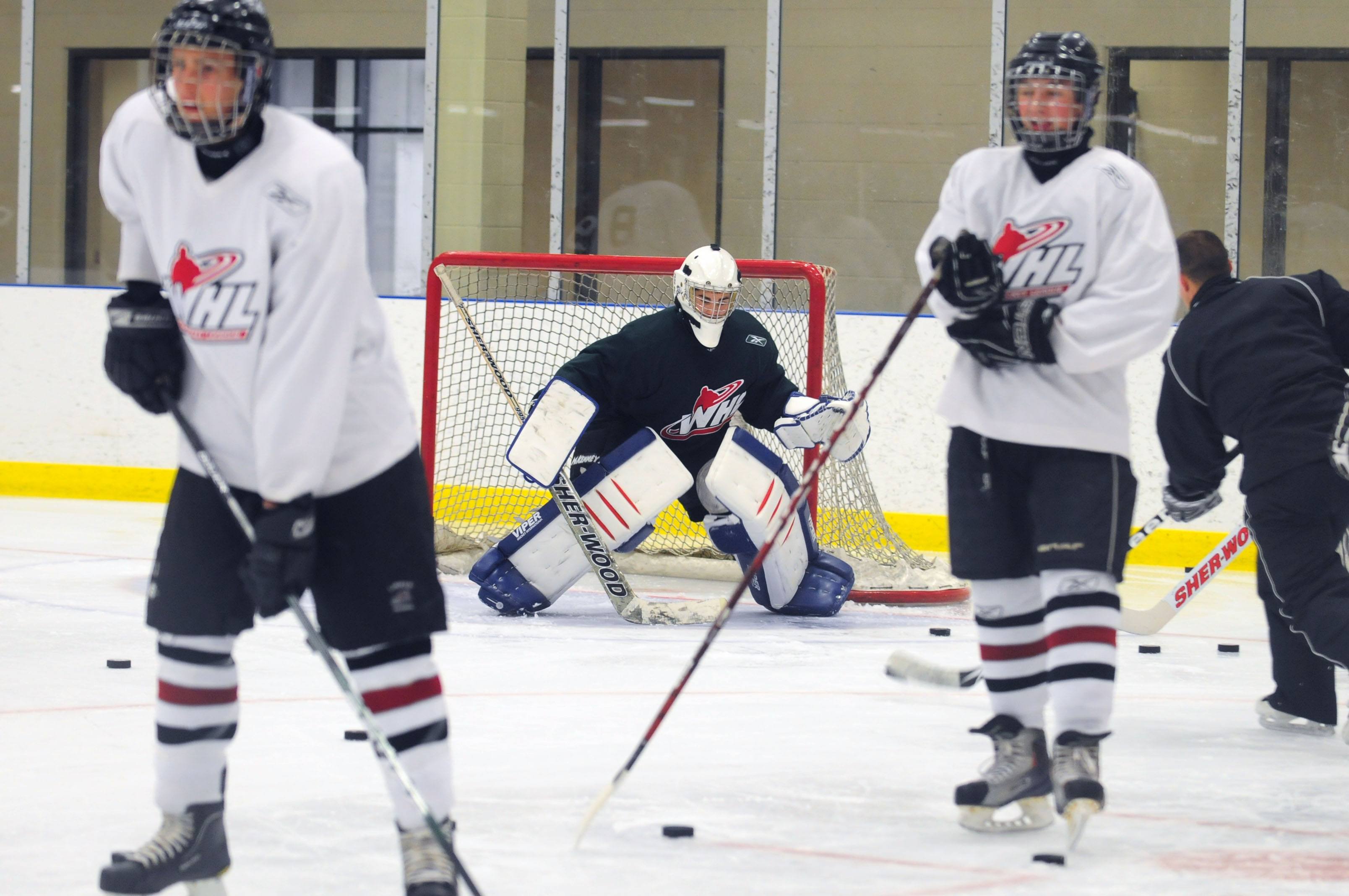 NEW PROSPECTS- Rebels Camp was held this past week as young athletes showed off their skills at the Penhold Multiplex.