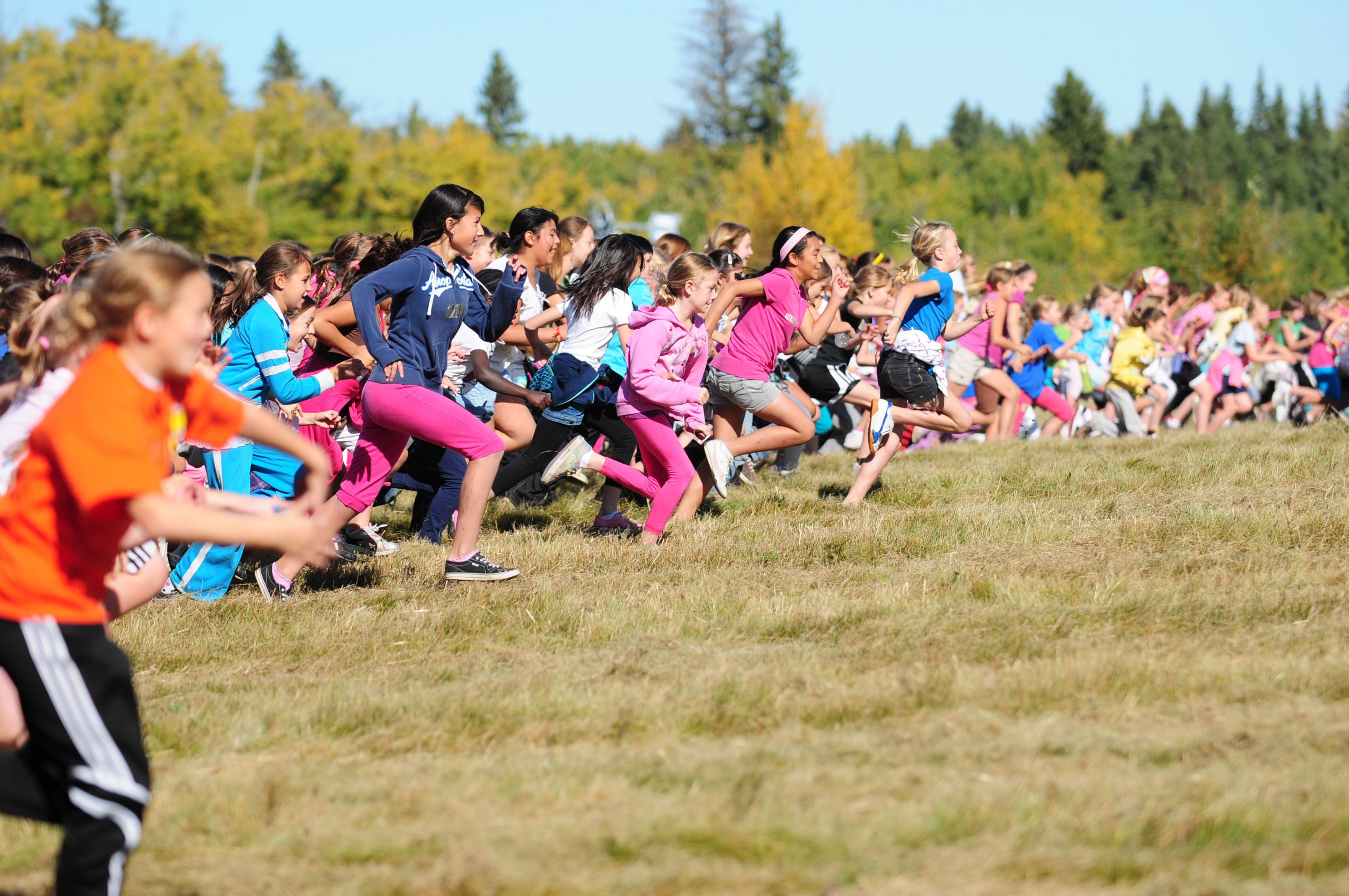 STAMPEDE- Thousands of students from schools all over Red Deer made their way down to Heritage Ranch for the 30th annual Dawe Run this past Tuesday.