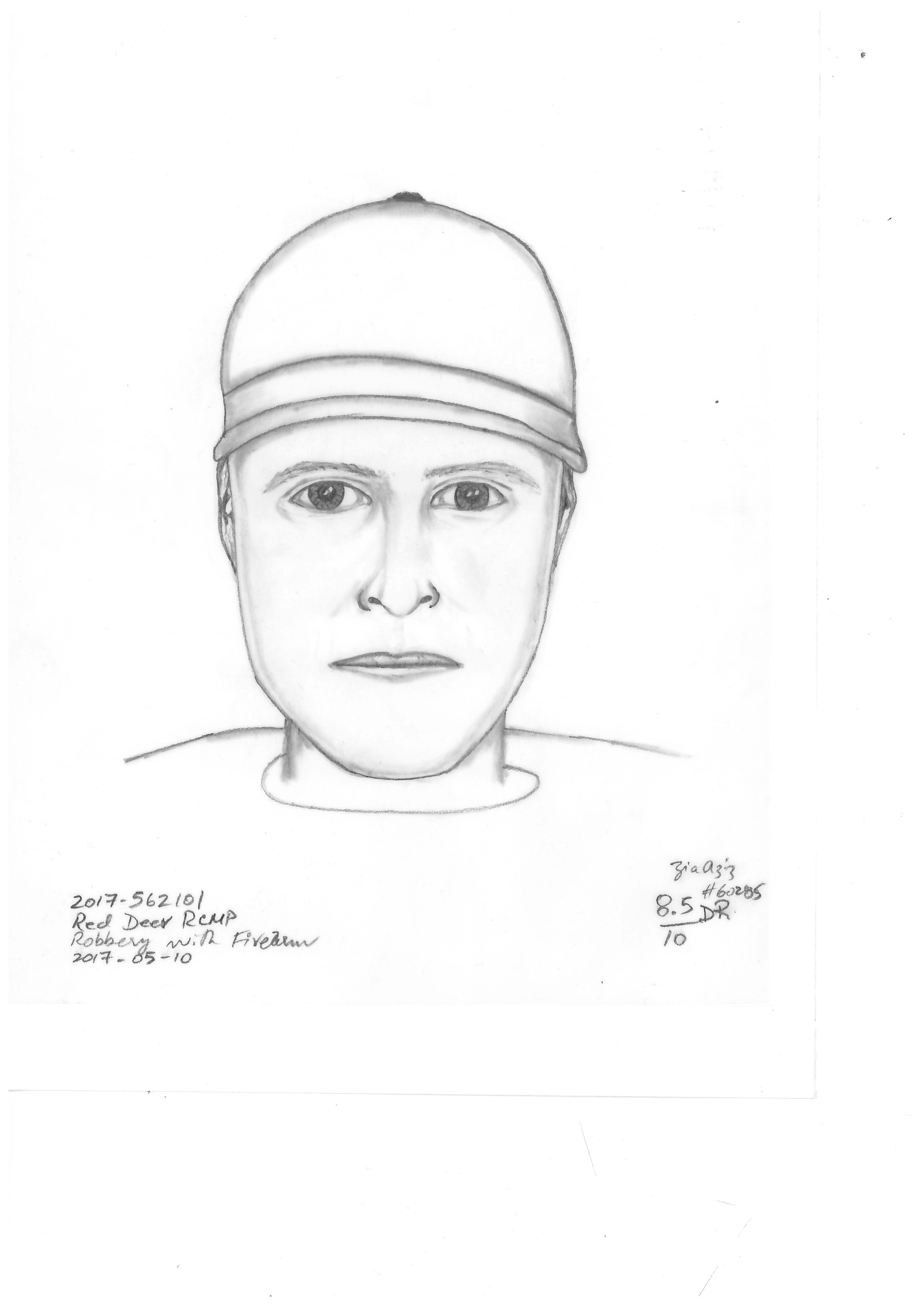 SUSPECT SOUGHT - Police have released a sketch of one of the suspects sought in an armed robbery.