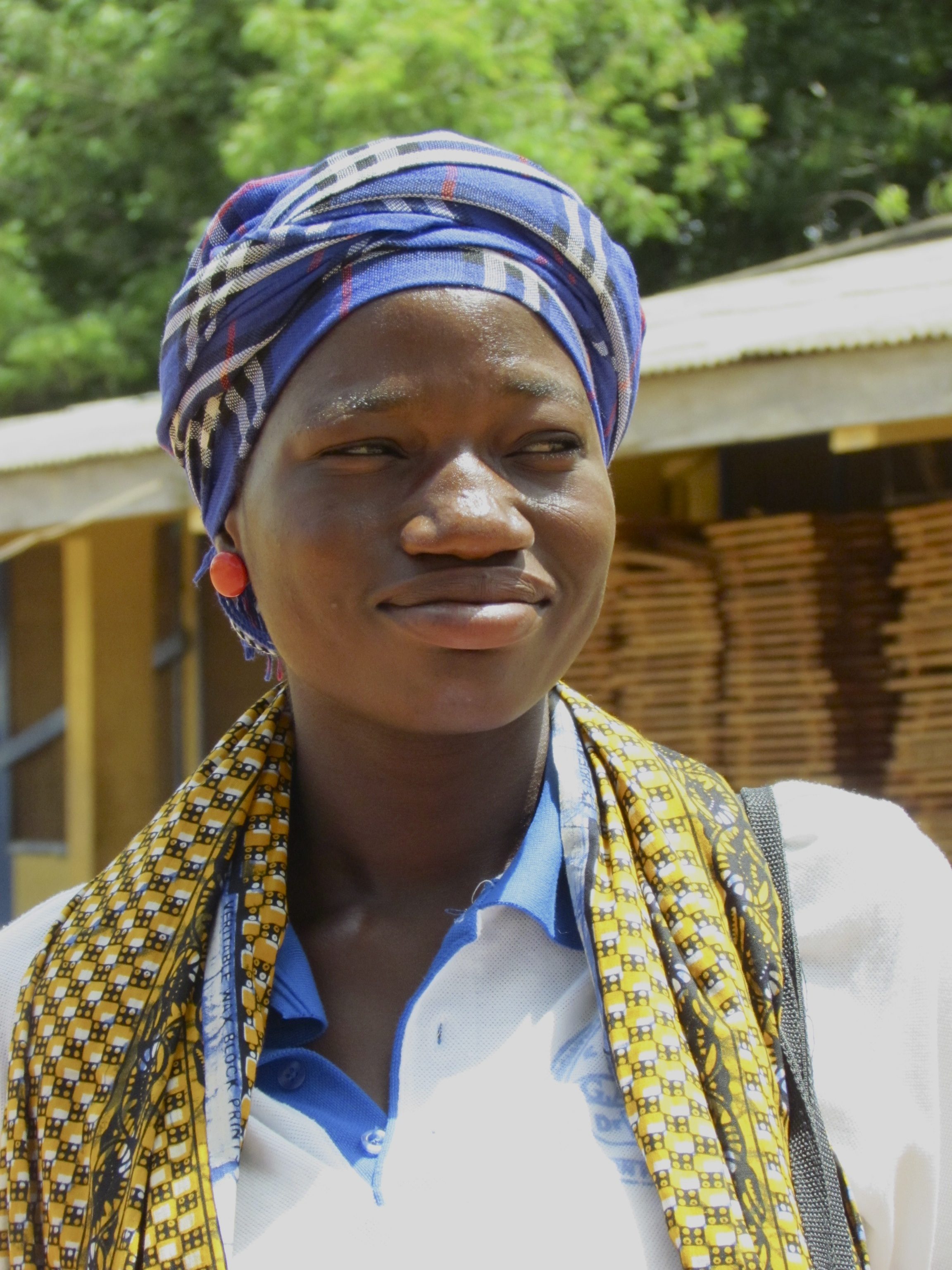 SHINING EXAMPLE - Charity is a Tools for School Africa Foundation scholarship recipient awaiting admission in to the University of Cape Coast. Other recipients in post secondary are taking business management