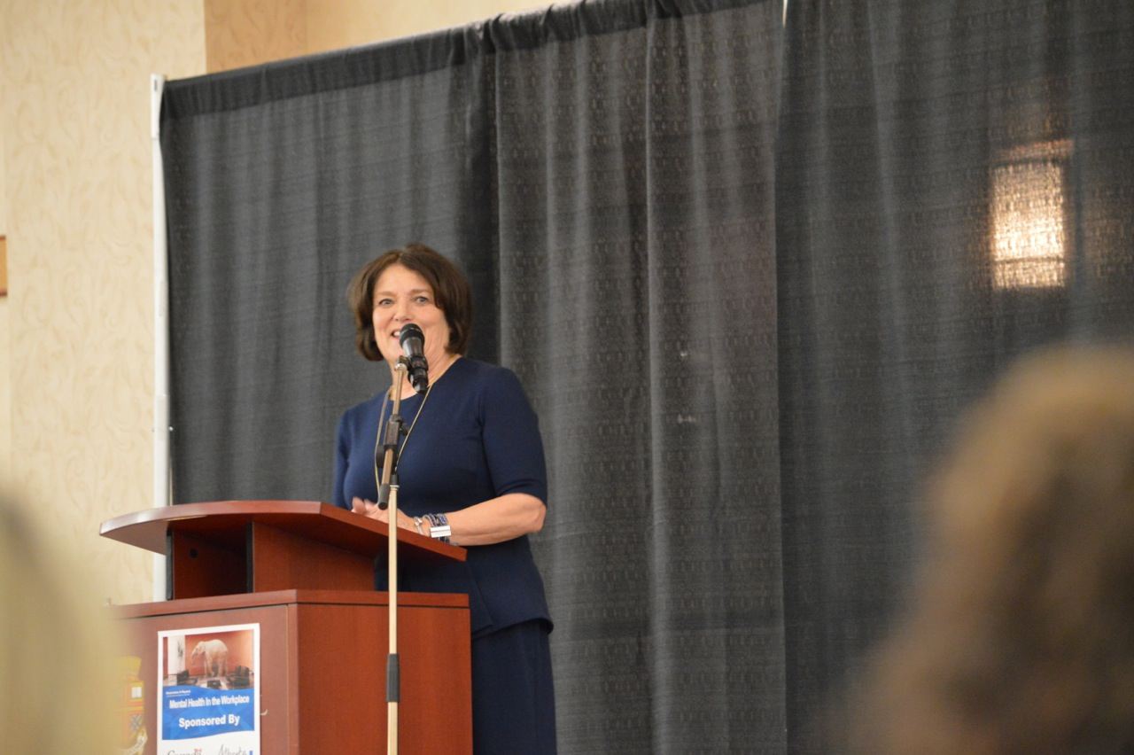 FINDING ACCEPTANCE – Mental health advocate Margaret Trudeau visited Lacombe on Feb. 24th to share her story of struggling with bipolar disorder.