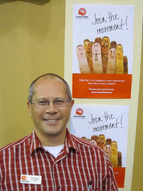 GETTING STARTED- Lars Rogers is this year’s campaign chair for the United Way of Central Alberta. The new campaign was launched Sept. 15.