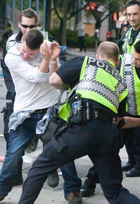 Vancouver Canucks fans riot following game 7 of the NHL Stanley Cup final in downtown Vancouver