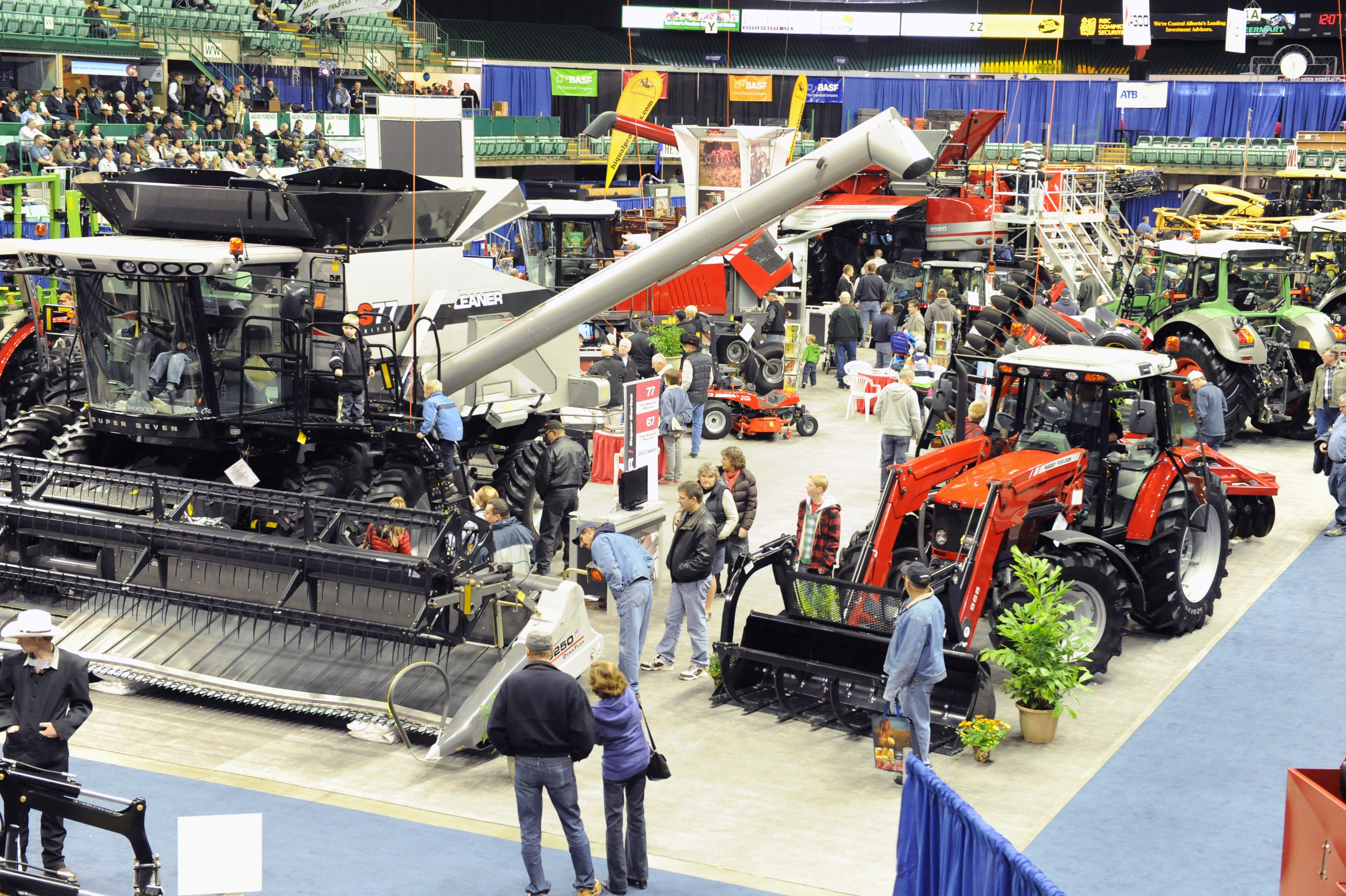 GREAT MACHINES- Thousands of people showed up to view the new agricultural technology at this years' Agri-Trade show at the Westerner this past weekend.