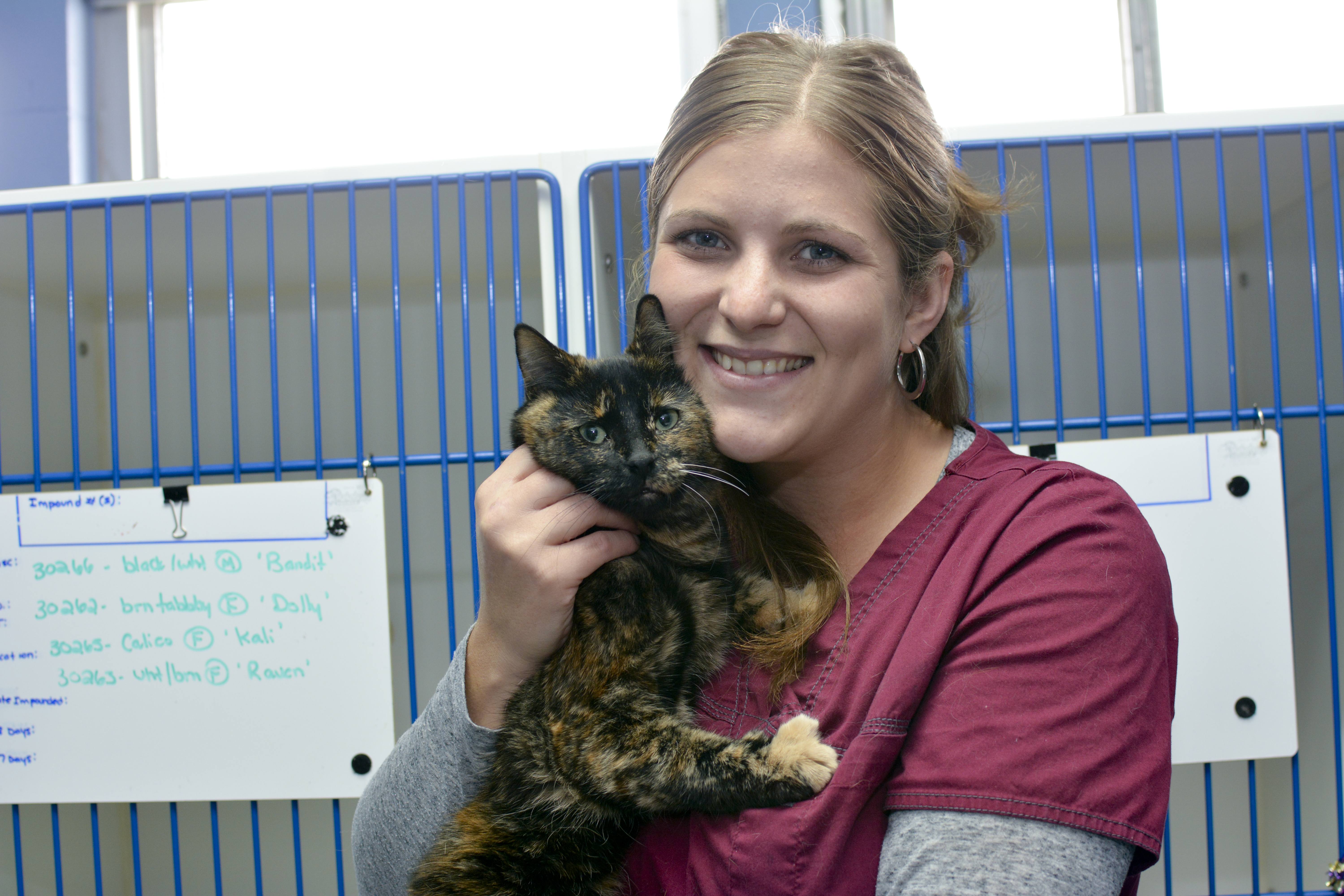 RARE FIND – Red Deer Animal Services Shelter Administrator Erica Coomber holds Eugene