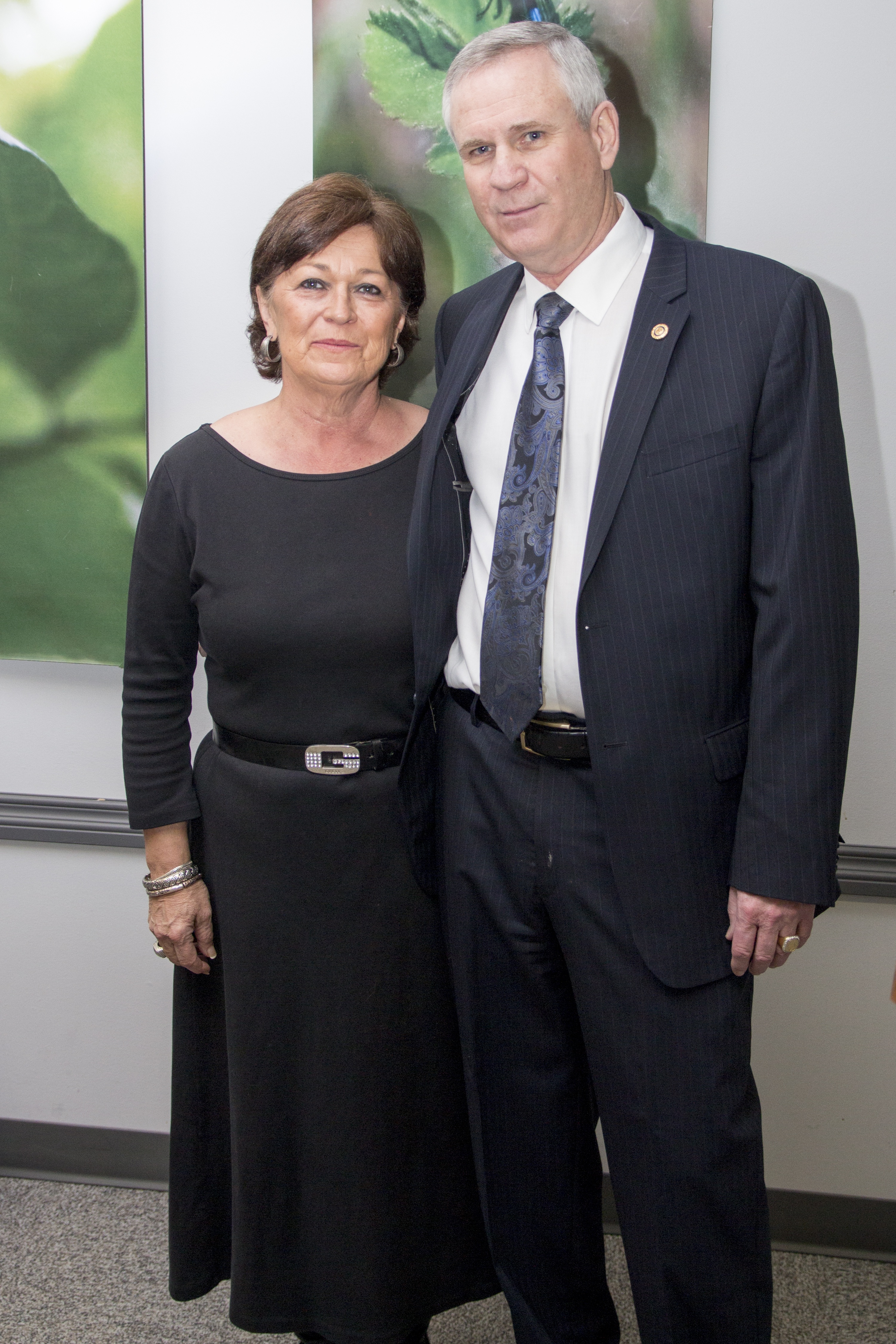 ANNOUNCEMENT – City Councillor Buck Buchanan and his wife Jan Buchanan stand together at Kerry Wood Nature Centre