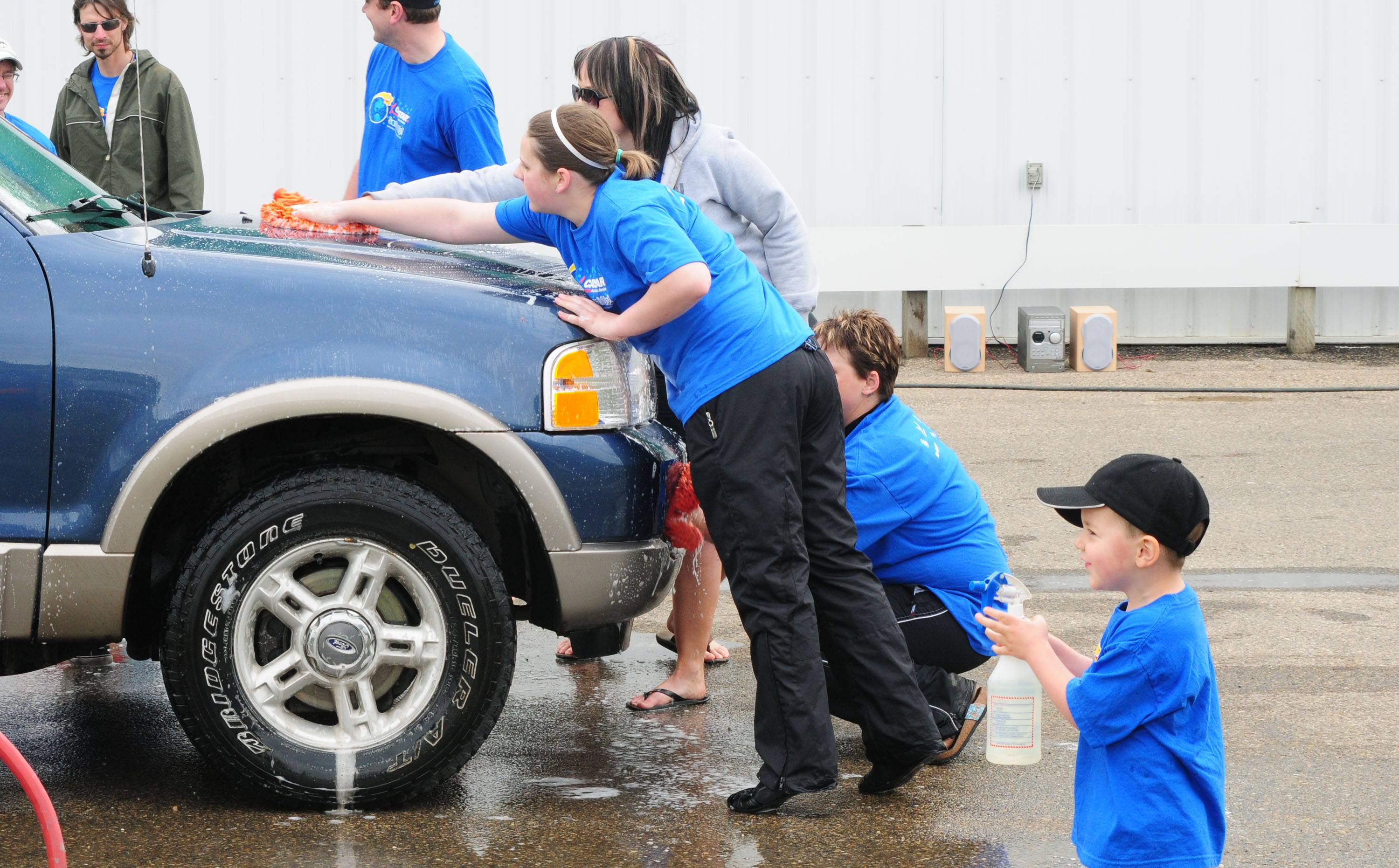 GREAT CAUSE- The people of Carstar in Red Deer held a car wash in the parking lot of their building Saturday morning with all proceeds going towards Cystic Fibrosis.