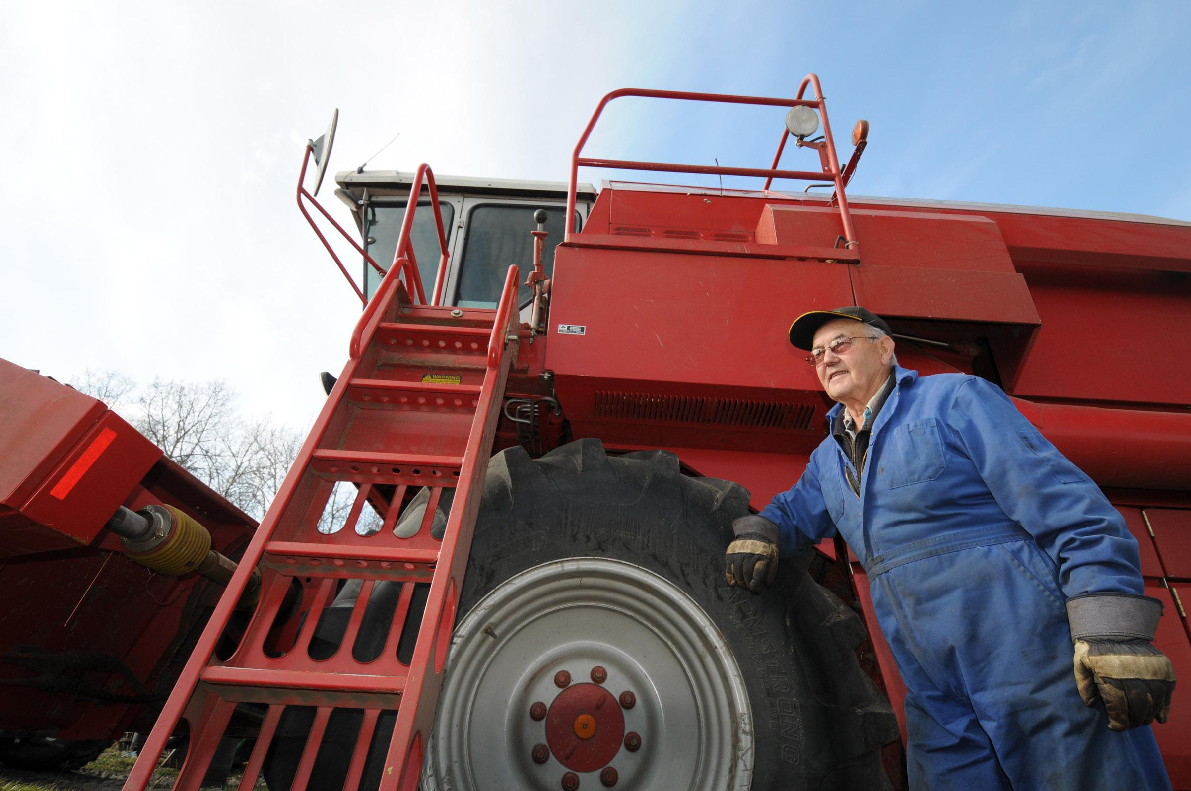 55th HARVEST- Frank J. Sigurdson can't imagine himself doing anything else besides living off the land. Now at 78 this year marks his 55th harvest.