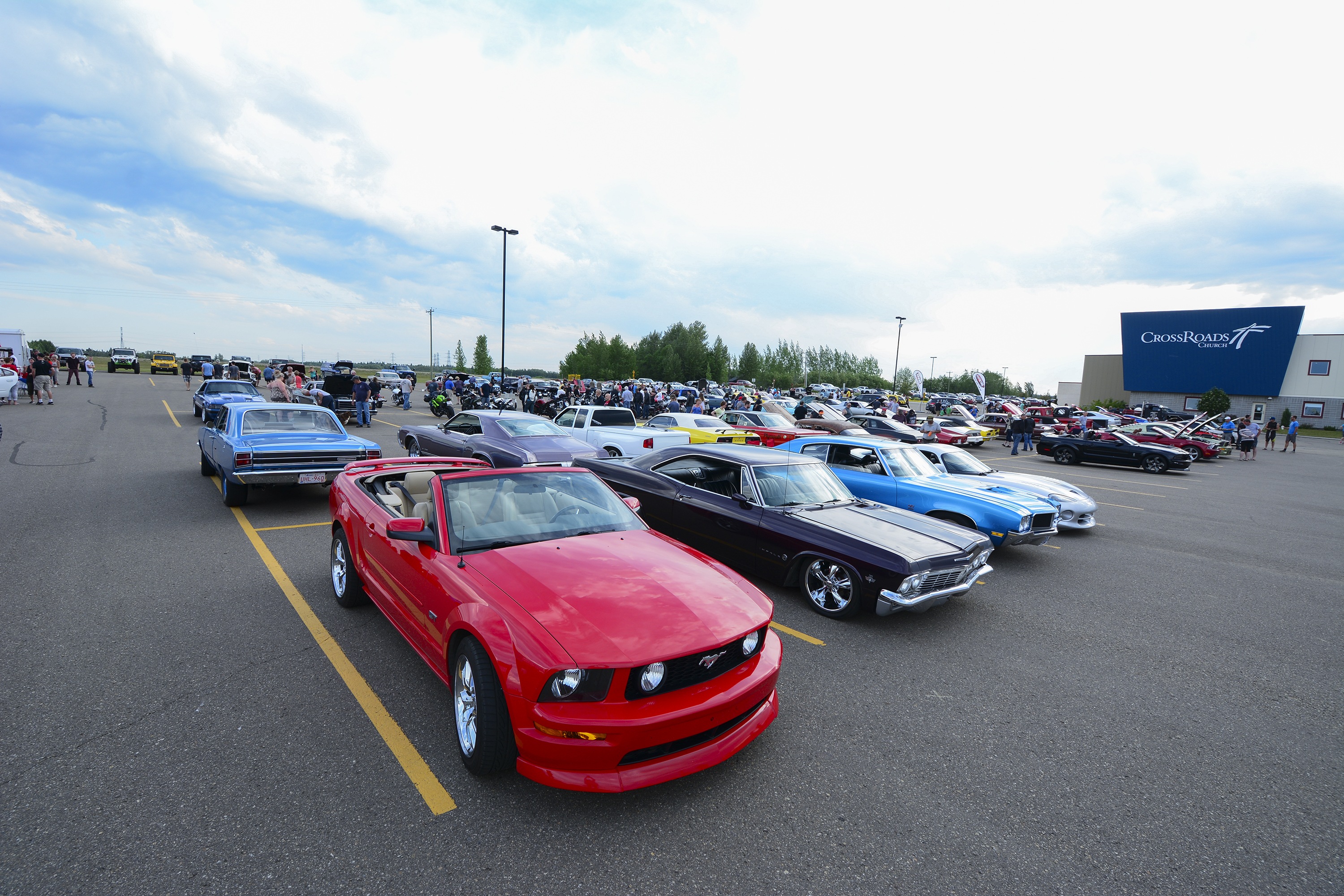 NEW HOME - Red Deer Cruise Night kicked off in their new location Thursday night in the parking lot of Crossroads Church. The weekly event draws viewers from across North America.