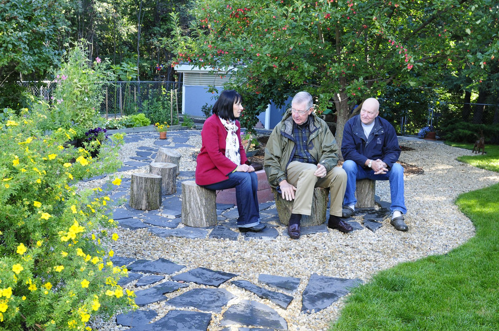 Diane and Don Fleming won first place in the Naturescaping contest for meeting all three groups of criteria when planning out their yard including display