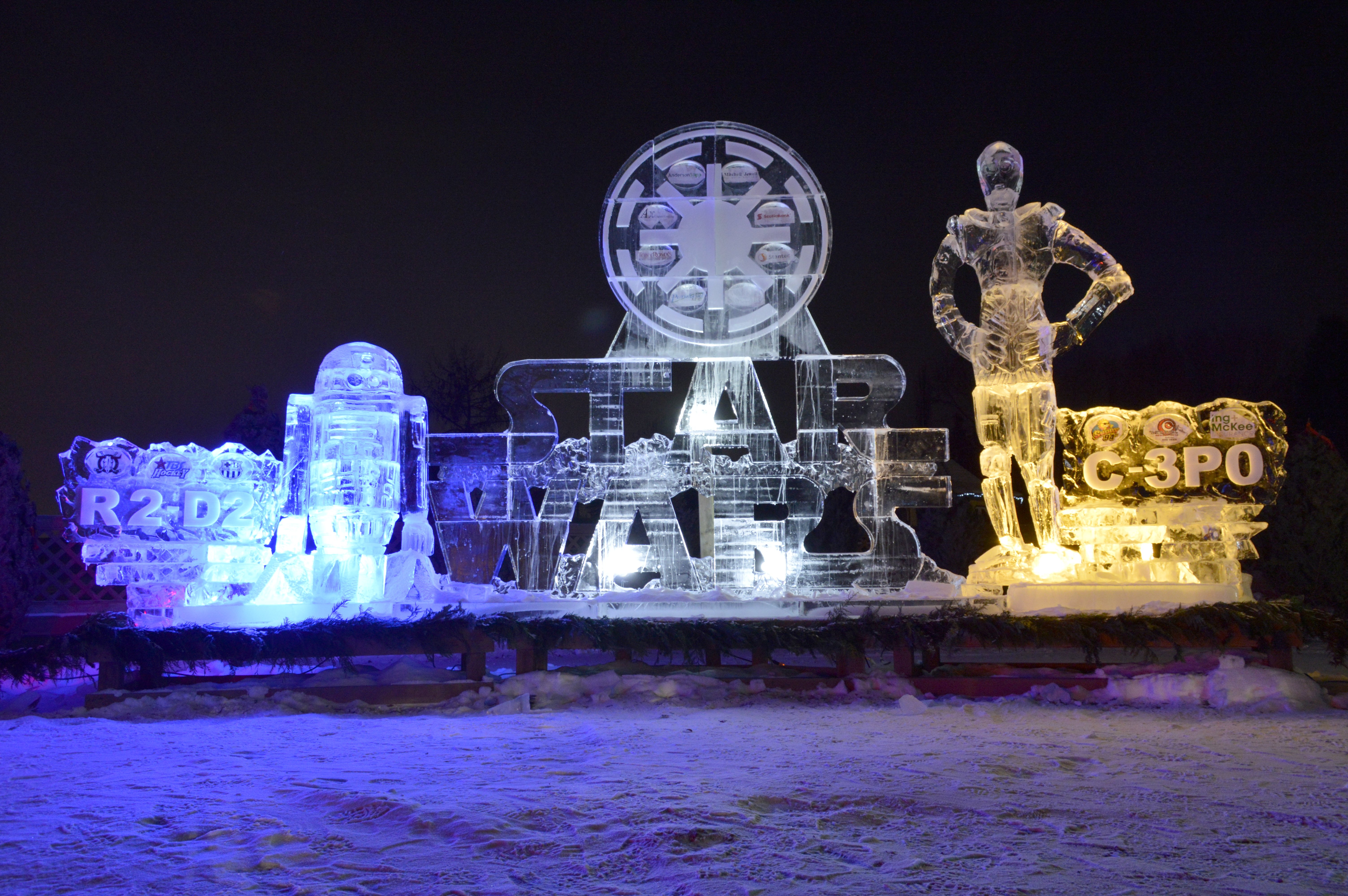ICE SCULPTURES - This year’s theme for the ice sculptures at the Parkland Garden Centre is Star Wars. The exhibit