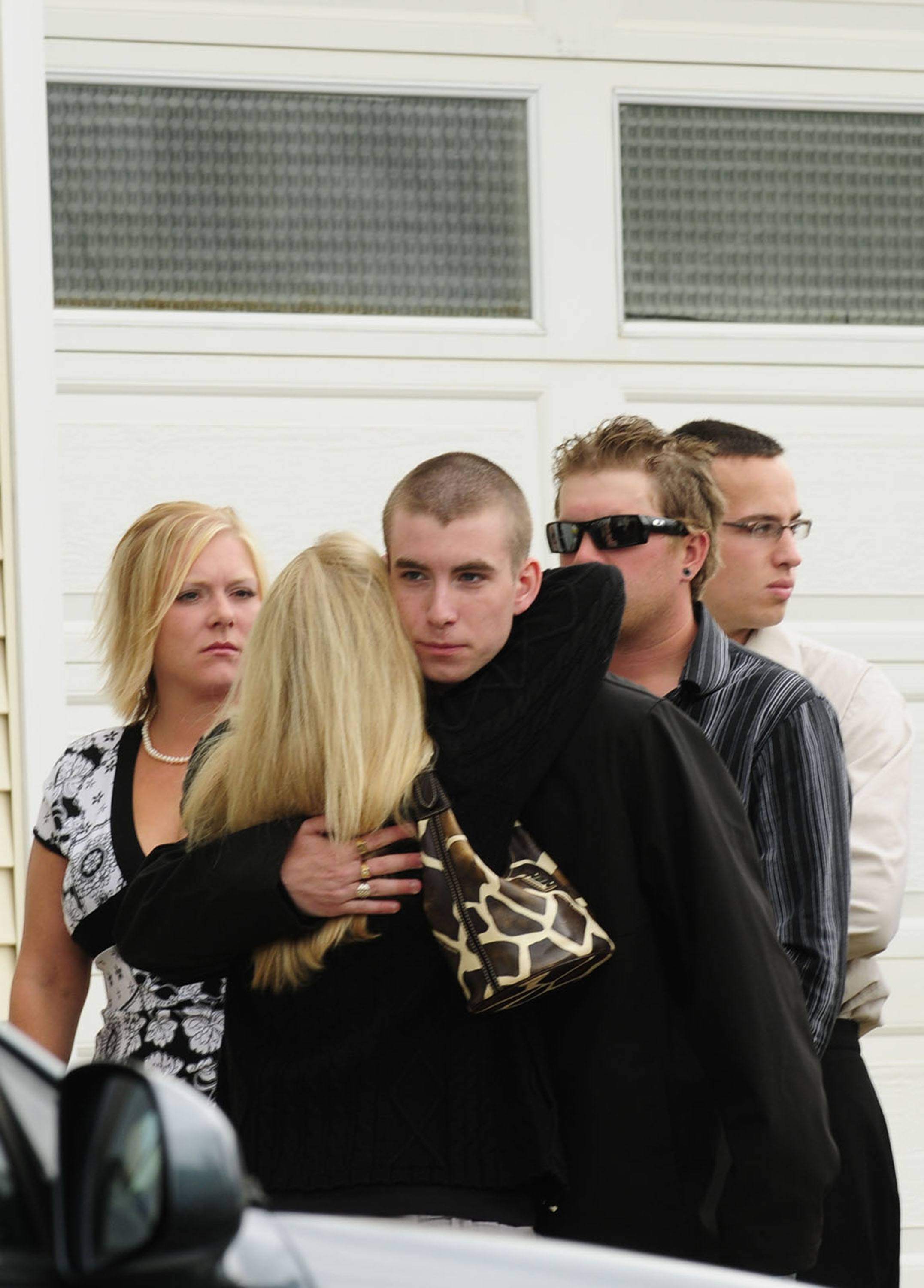 REMEMBERING-Hundreds of citizens turned out Tuesday afternoon for the funeral service of Logan Jesse Raymond at Red Deer's Eventide Funeral Chapels & Crematorium. The 17-year-old youth was killed last week along Hwy. 2A just outside the City's southern limits.