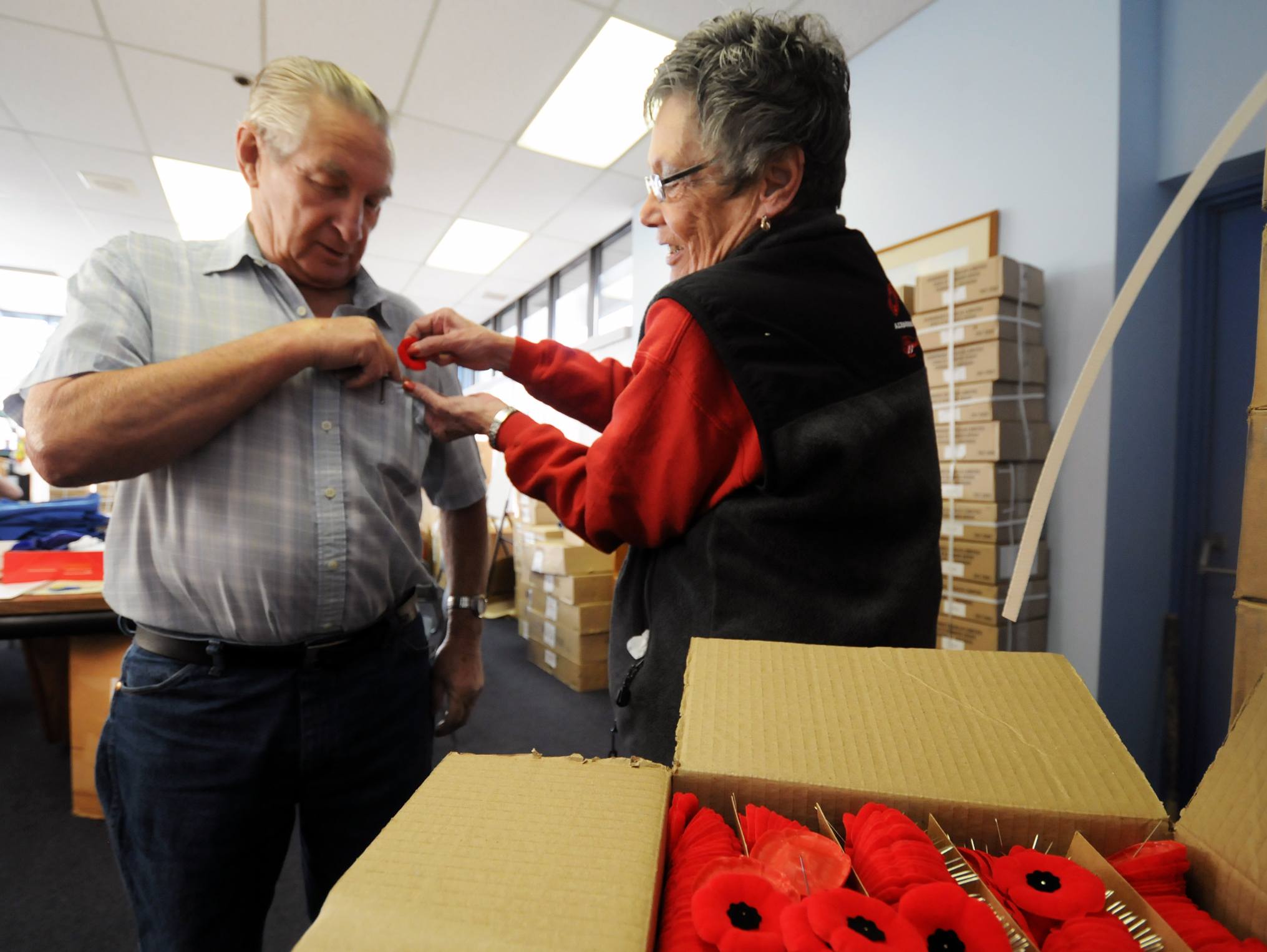 PINNING POPPIES- Lenore Isaac