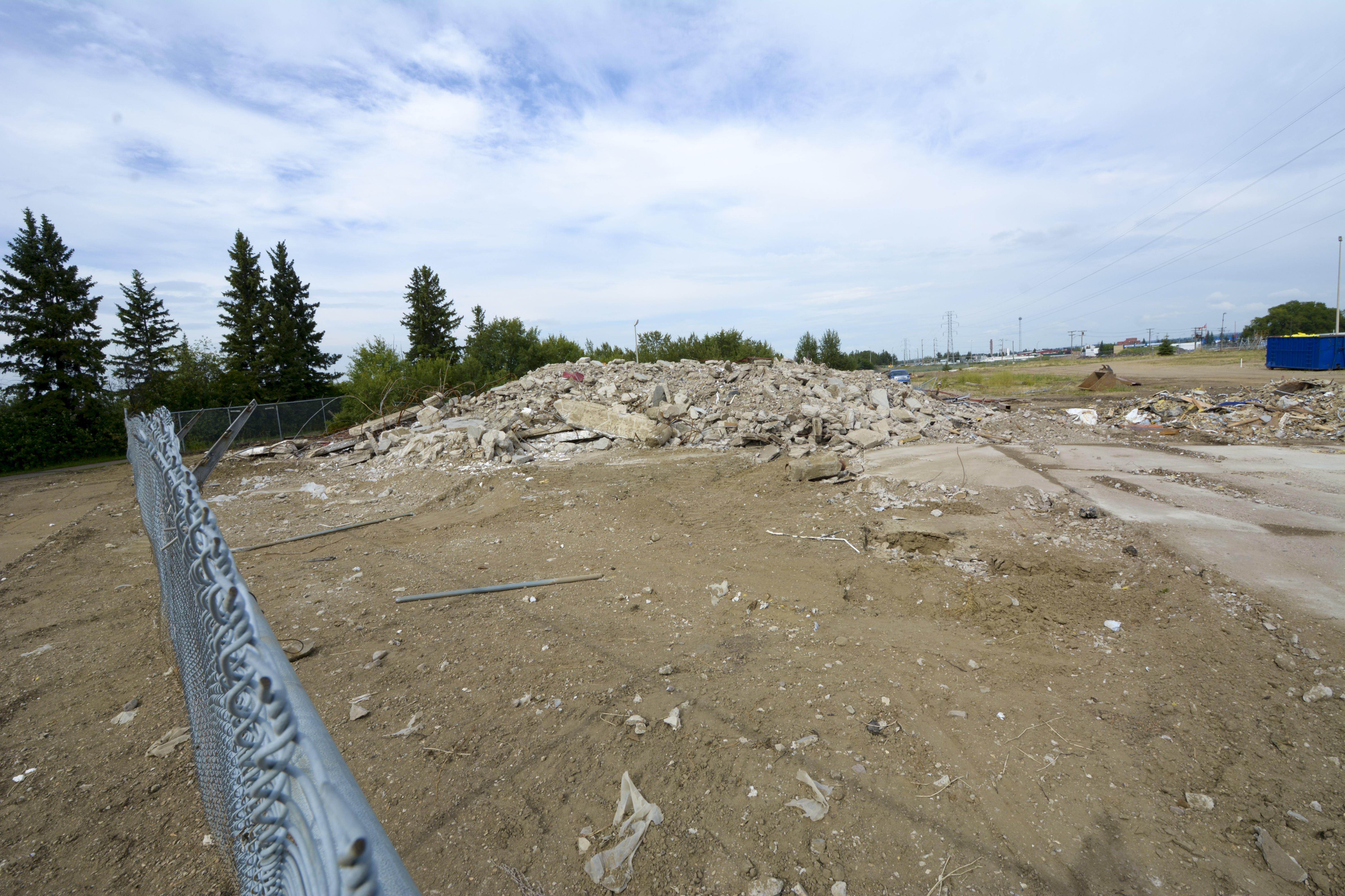 MAKING ROOM – A pile of rubble lays where the ‘Old Store Building’ once was in the Riverland’s area.