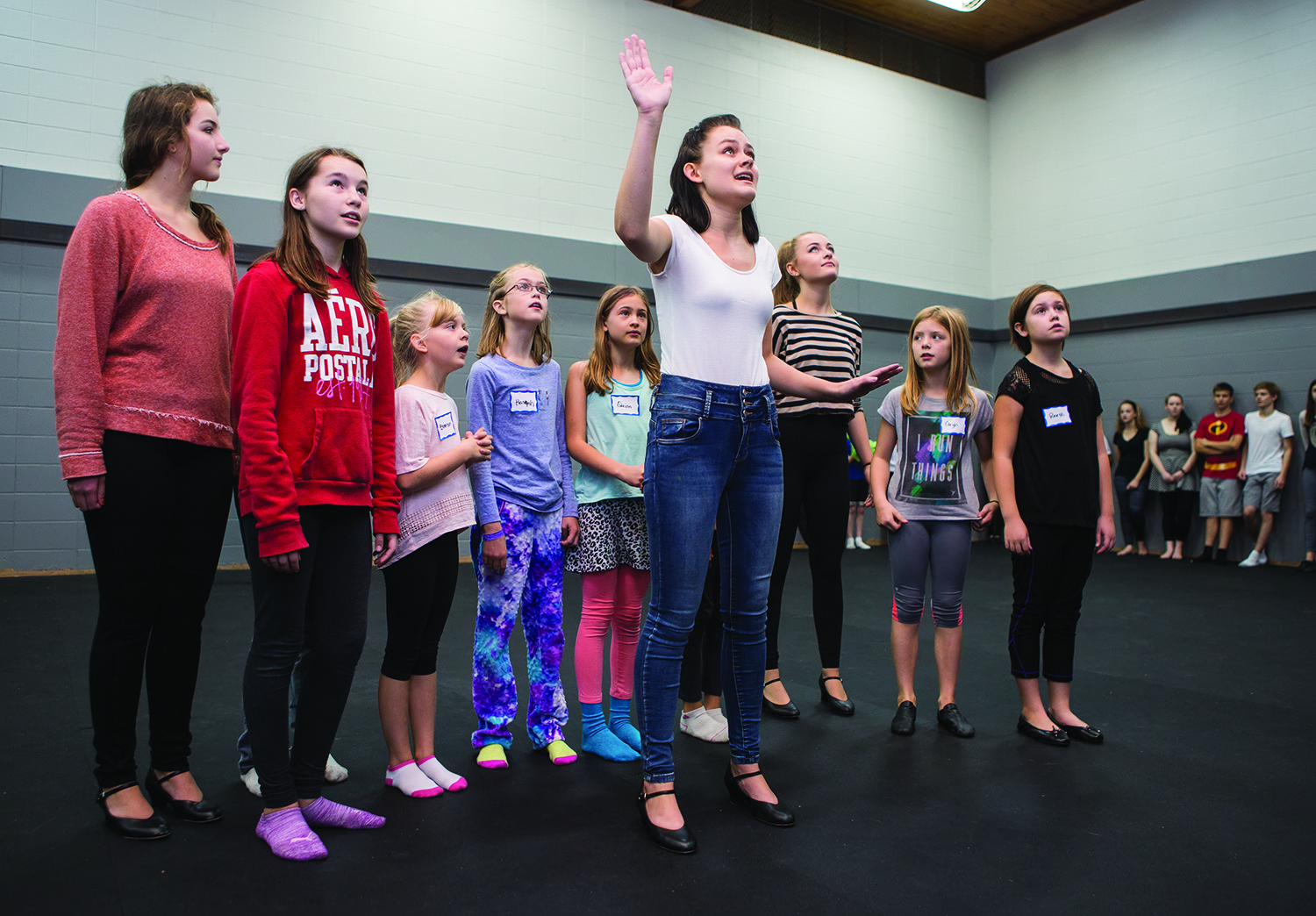 MUSICAL MORNING - Members of the Cornerstone Youth Theatre rehearsed their rendition of Joseph and the Technicolor Dream Coat. The show runs this Friday and Saturday at New Life Fellowship Church.