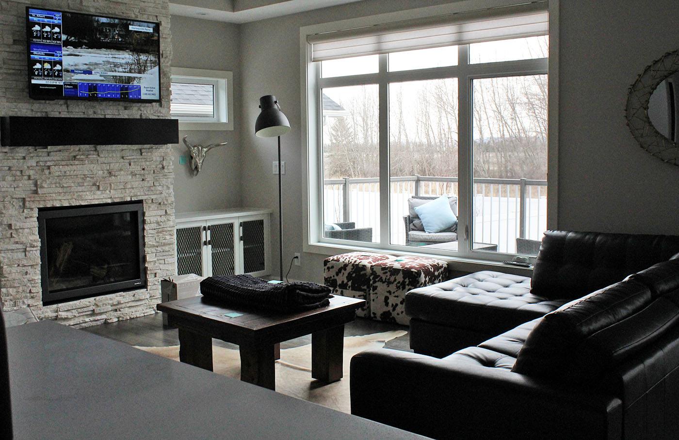 INVITING - This living room in a Krest Homes show home in Vanier Woods offers a great space for families to get together.