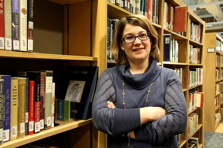 HONOURED - Dr. Alison Jeppesen in Red Deer College’s Library Information Common.