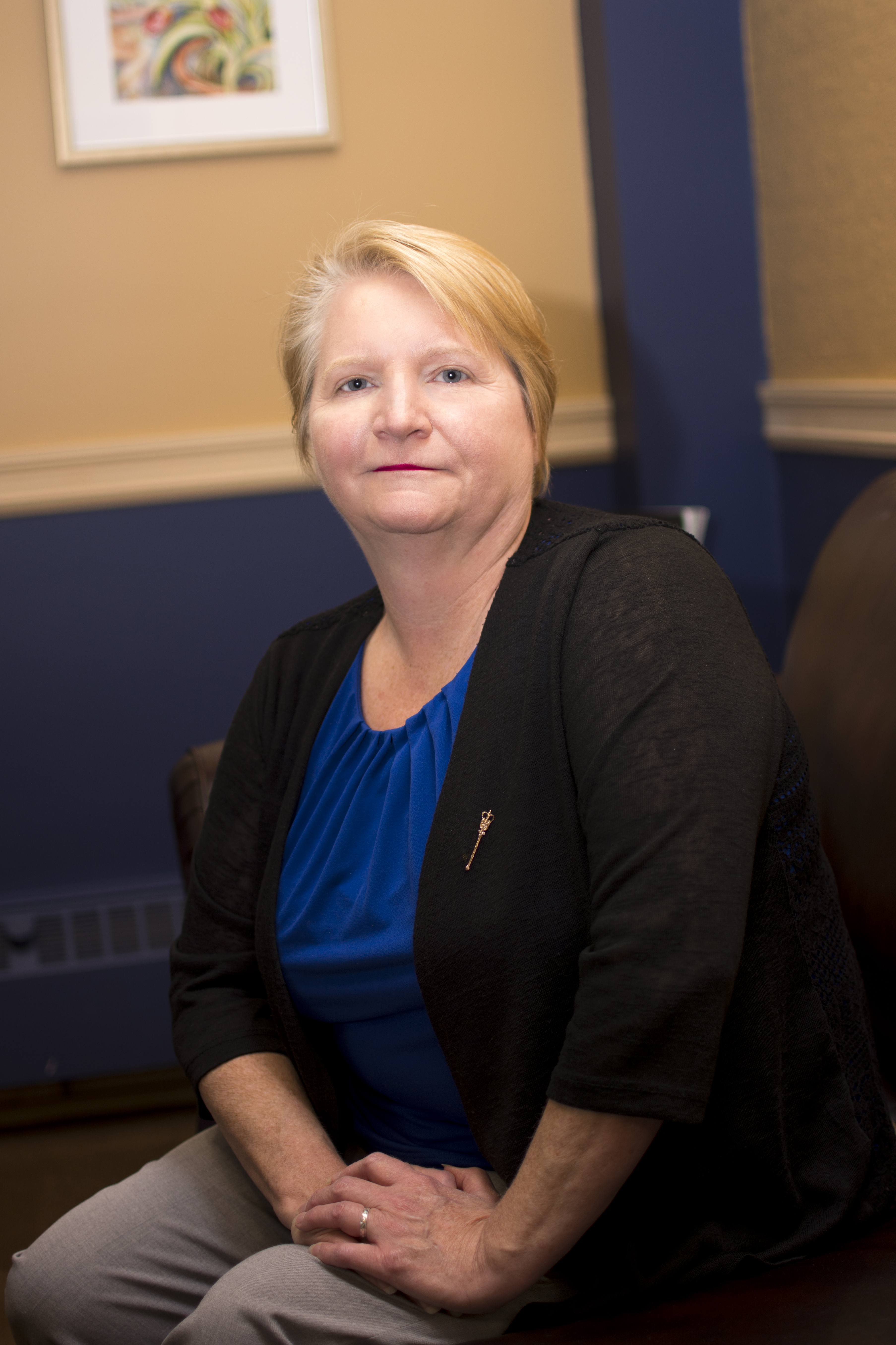 FULFILLING - Red Deer South MLA Barb Miller is pictured here in her downtown office. Miller said she has enjoyed her position so far and continues to learn more about her role everyday.